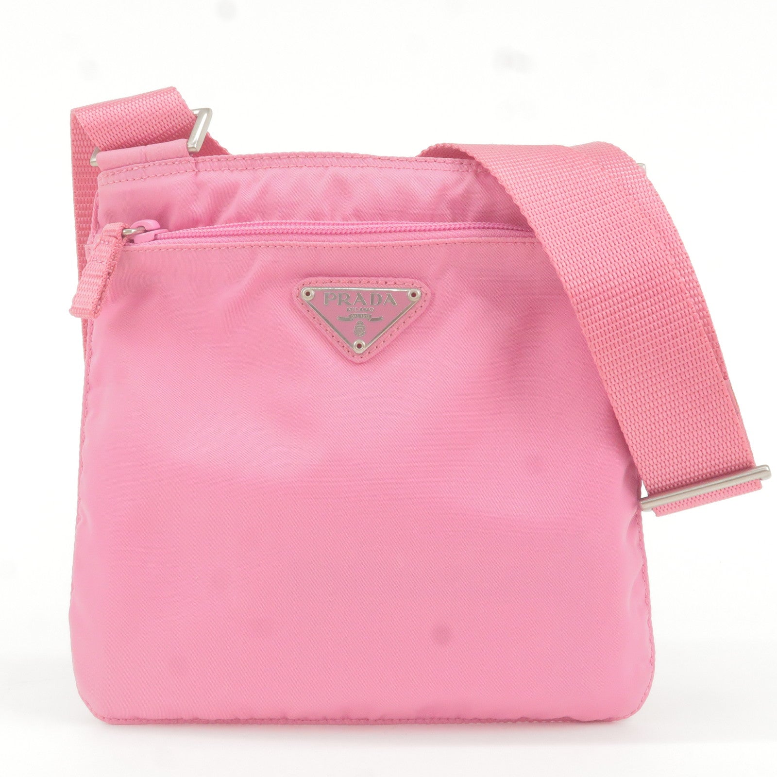 Prada Pre-Owned Promenade triangle-enamel Logo Handbag - Farfetch