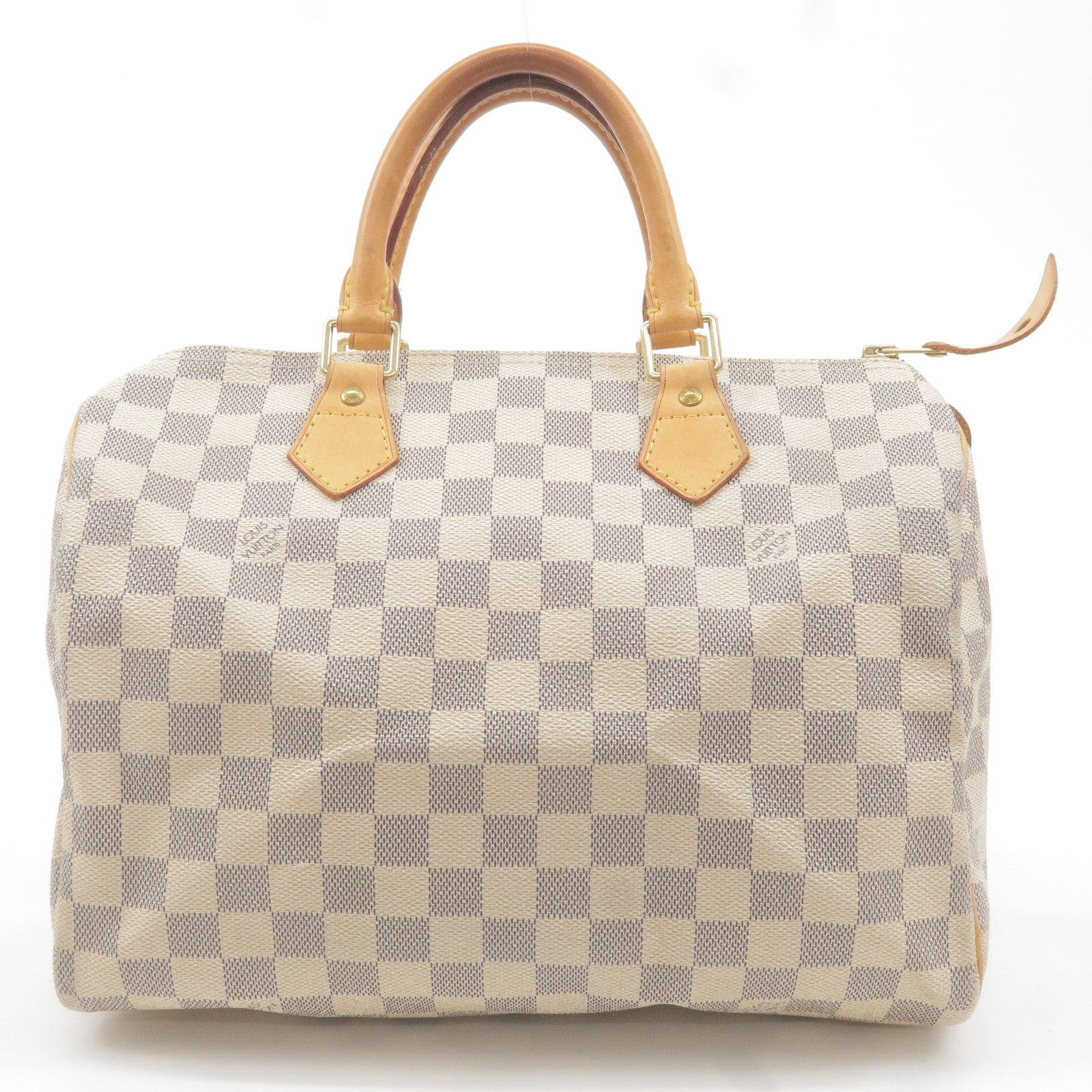 Authentic Louis Vuitton LV Hand Bag N41533 Speedy 30 White Damier Azur