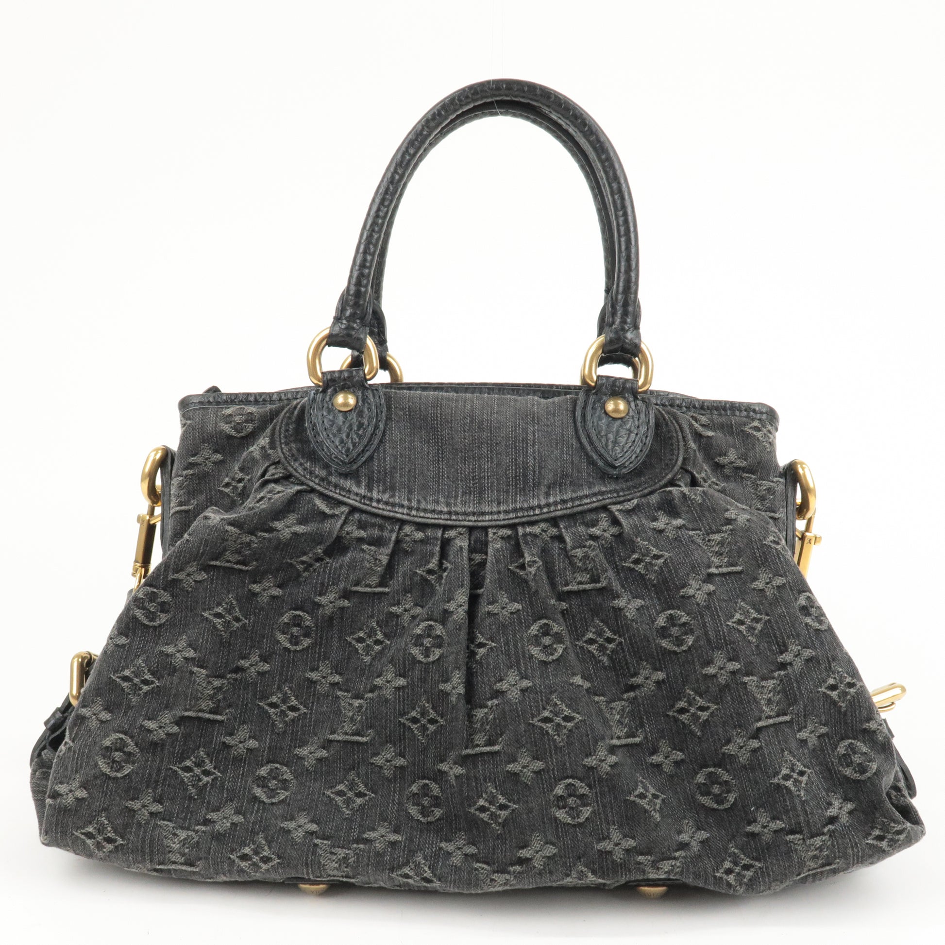 Louis Vuitton Vintage Black Monogram Mahina XS Denim Shoulder Bag, Best  Price and Reviews