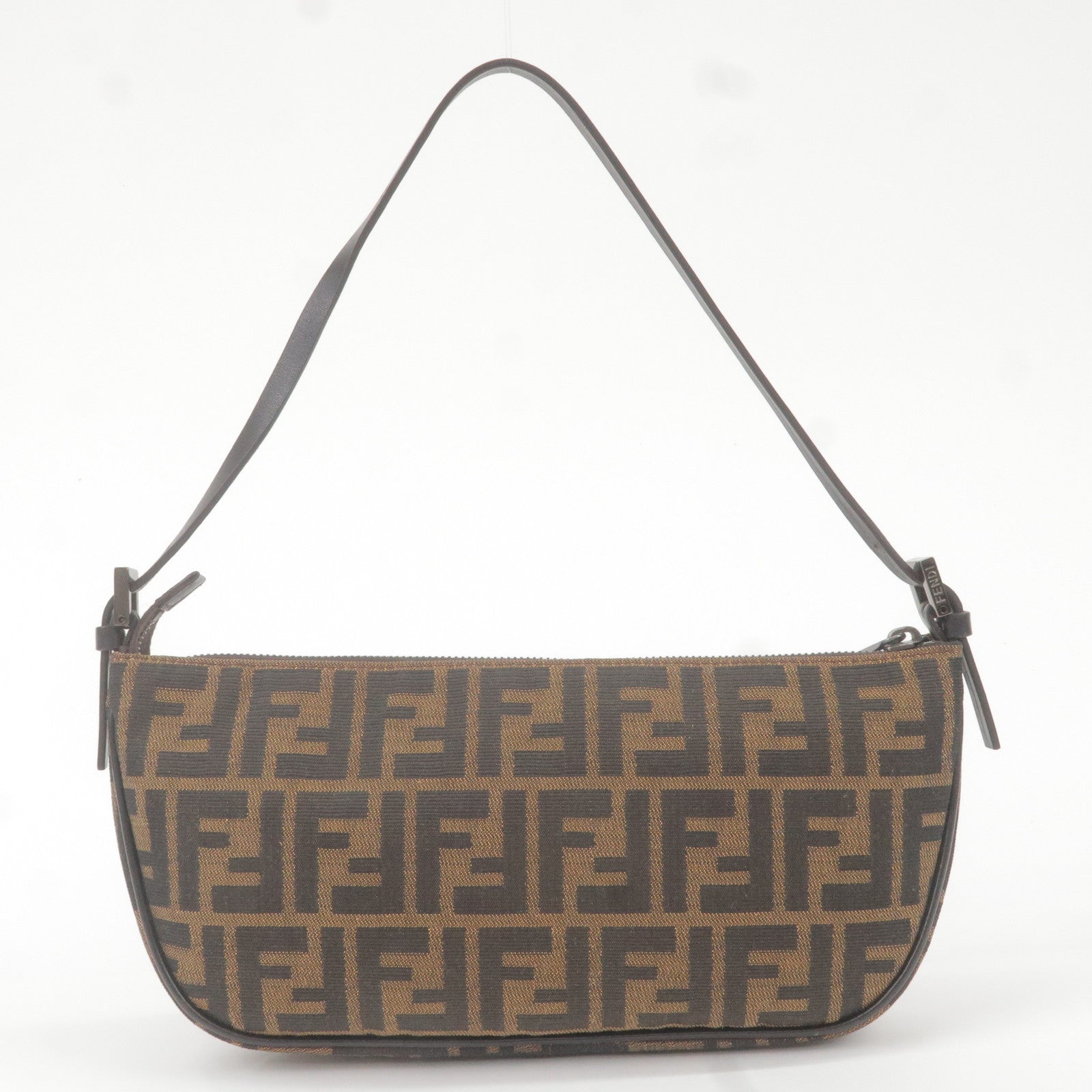 Flat Pouch - Brown fabric pouch