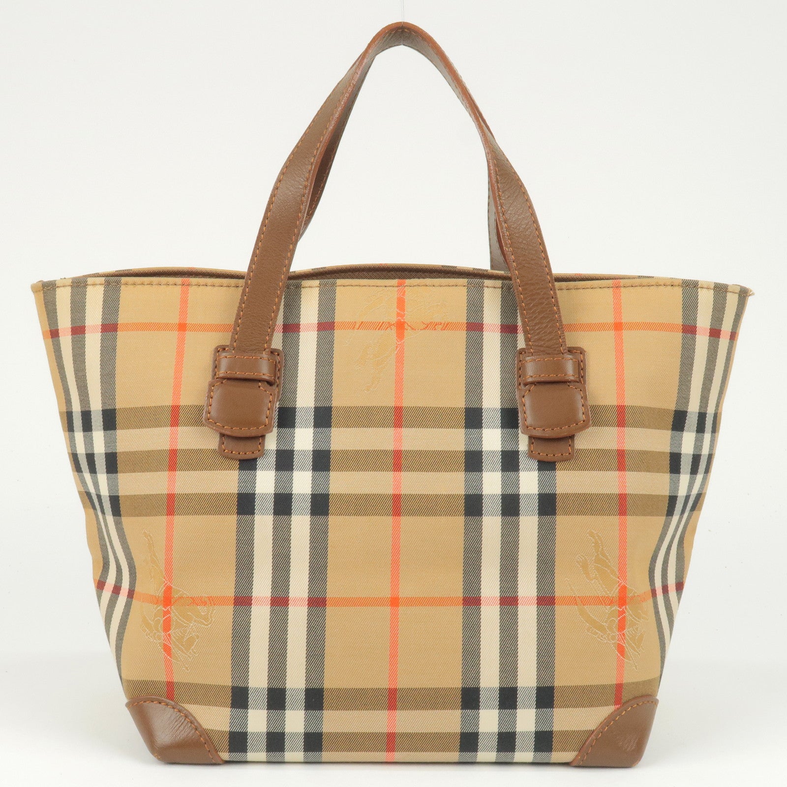 Burberry Nova Check Plaid Pattern Canvas Vanity Bag - Final Call