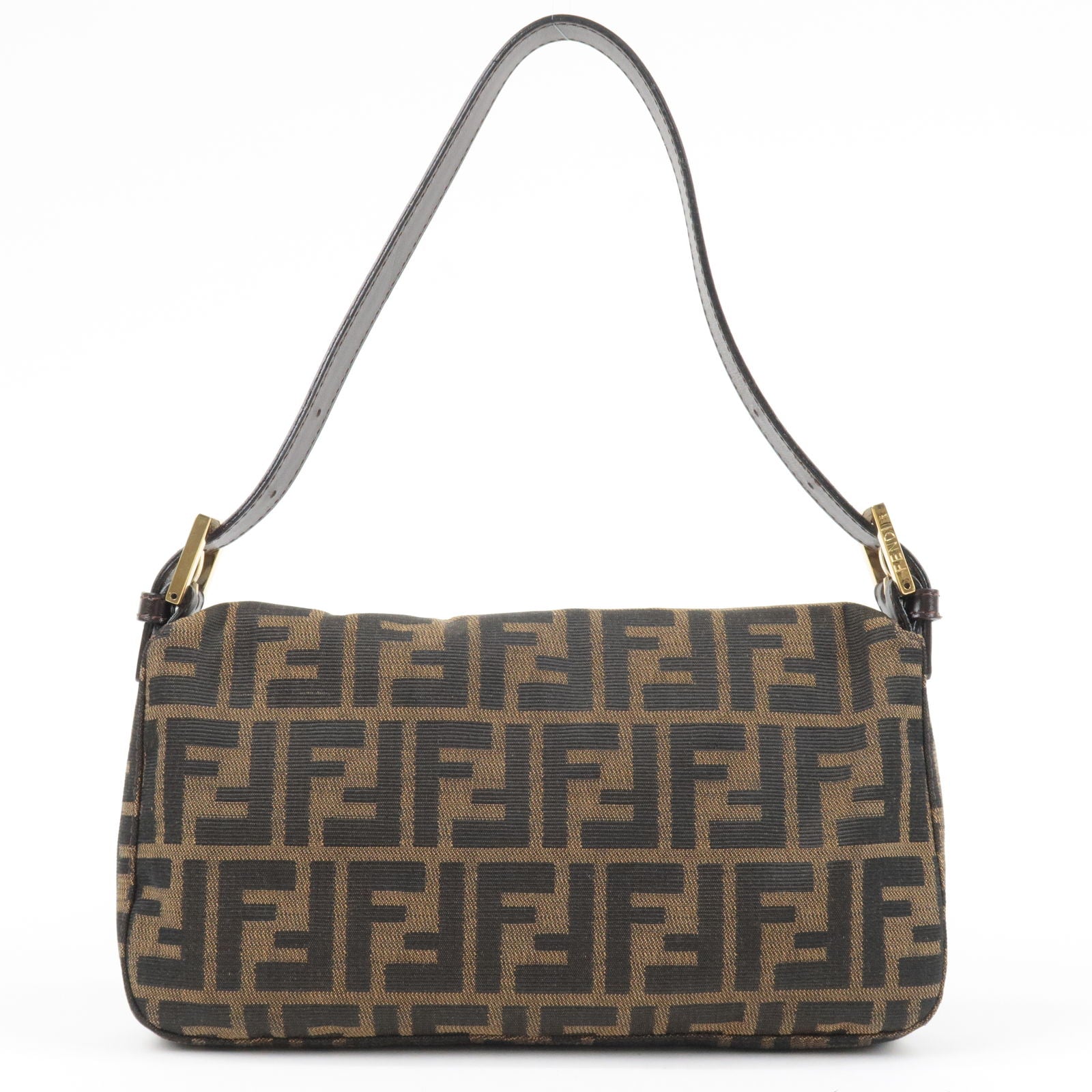 Fendi Zucca Baguette Pouch - Brown Mini Bags, Handbags - FEN281578