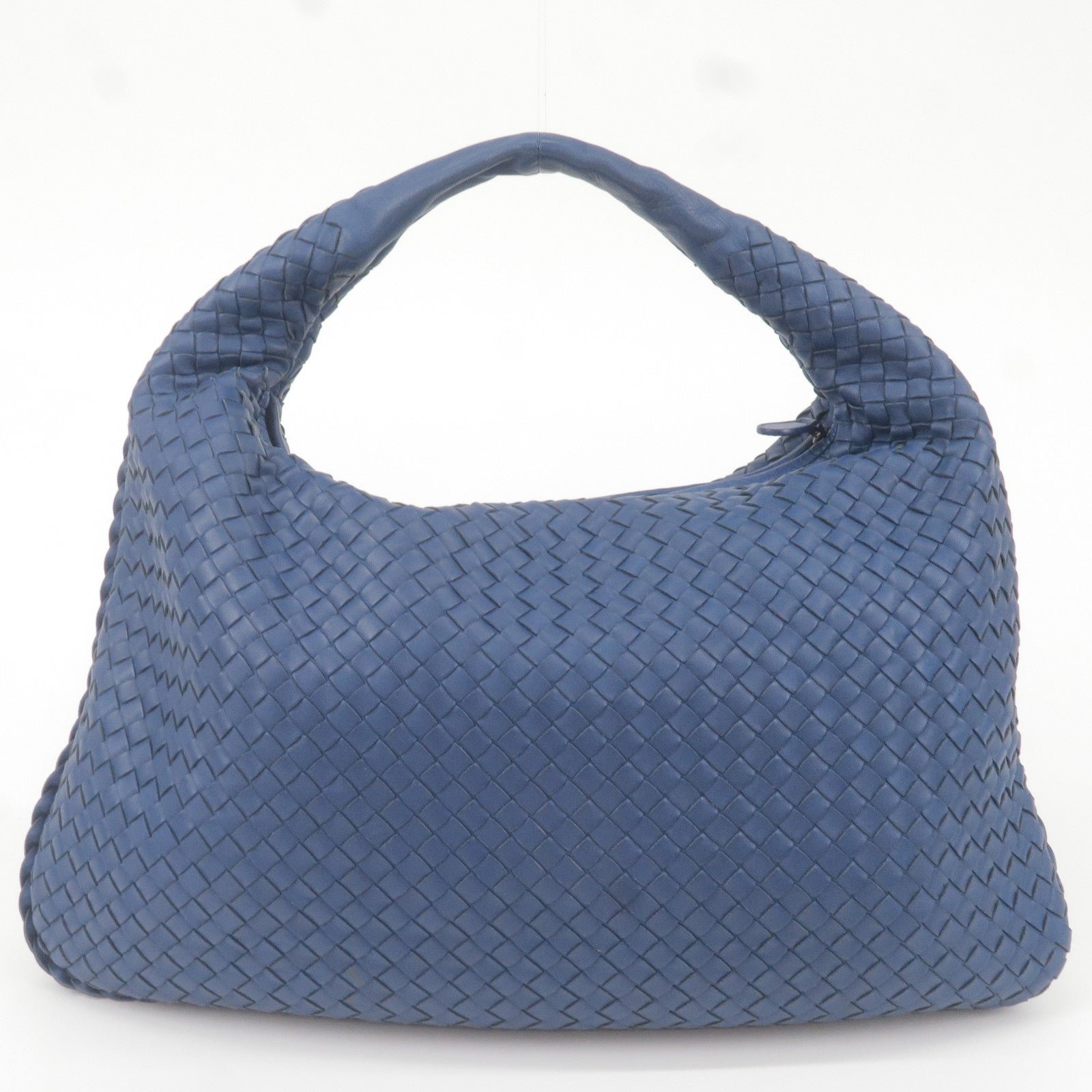 Bottega Veneta Nodini Blue Leather Shoulder Bag (Pre-Owned)