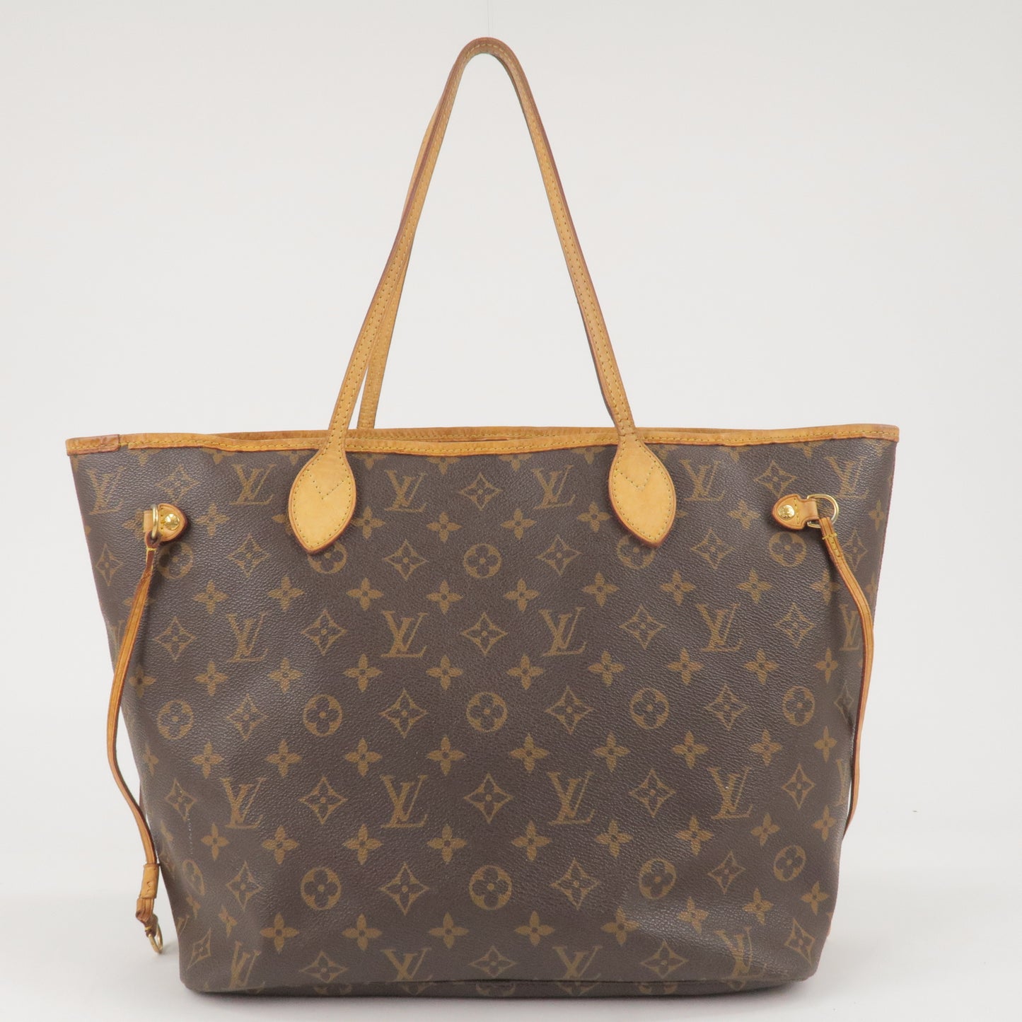 Auth LOUIS VUITTON Monogram Neverfull MM M40156 LV Tote Bag Brown