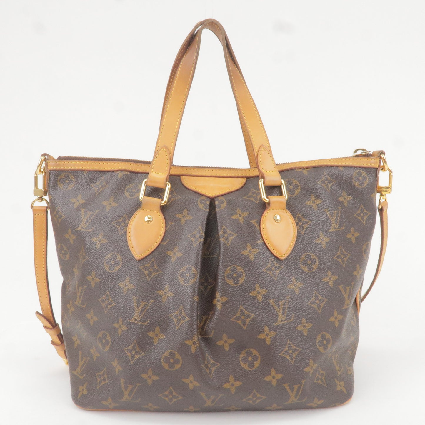 Louis Vuitton Bag Monogram Palermo PM Shoulder Tote Bag M40145 Authentic