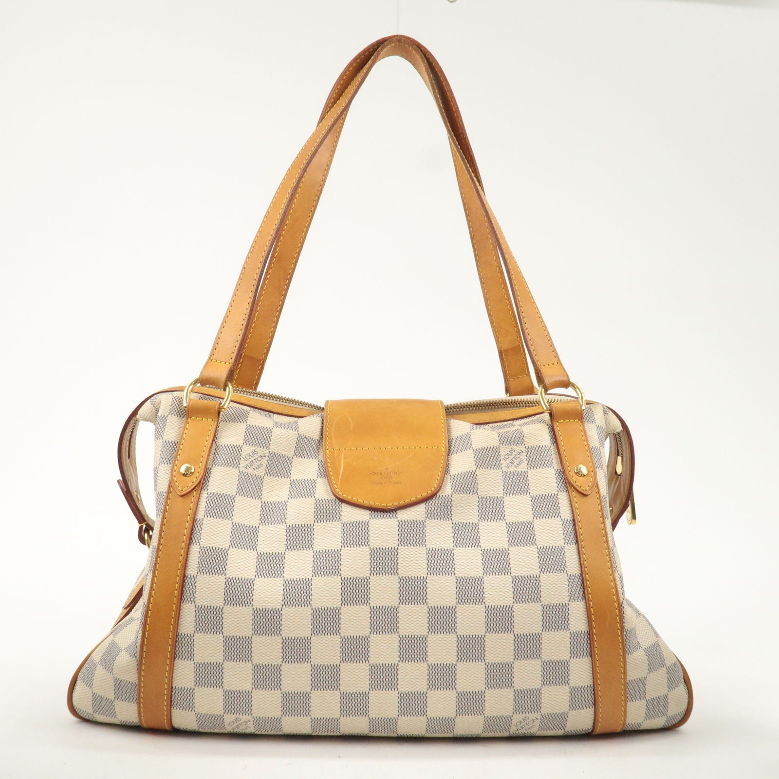 Louis Vuitton Stresa Damier Azur PM All items are authentic and we are not  affiliated with any brands we sell