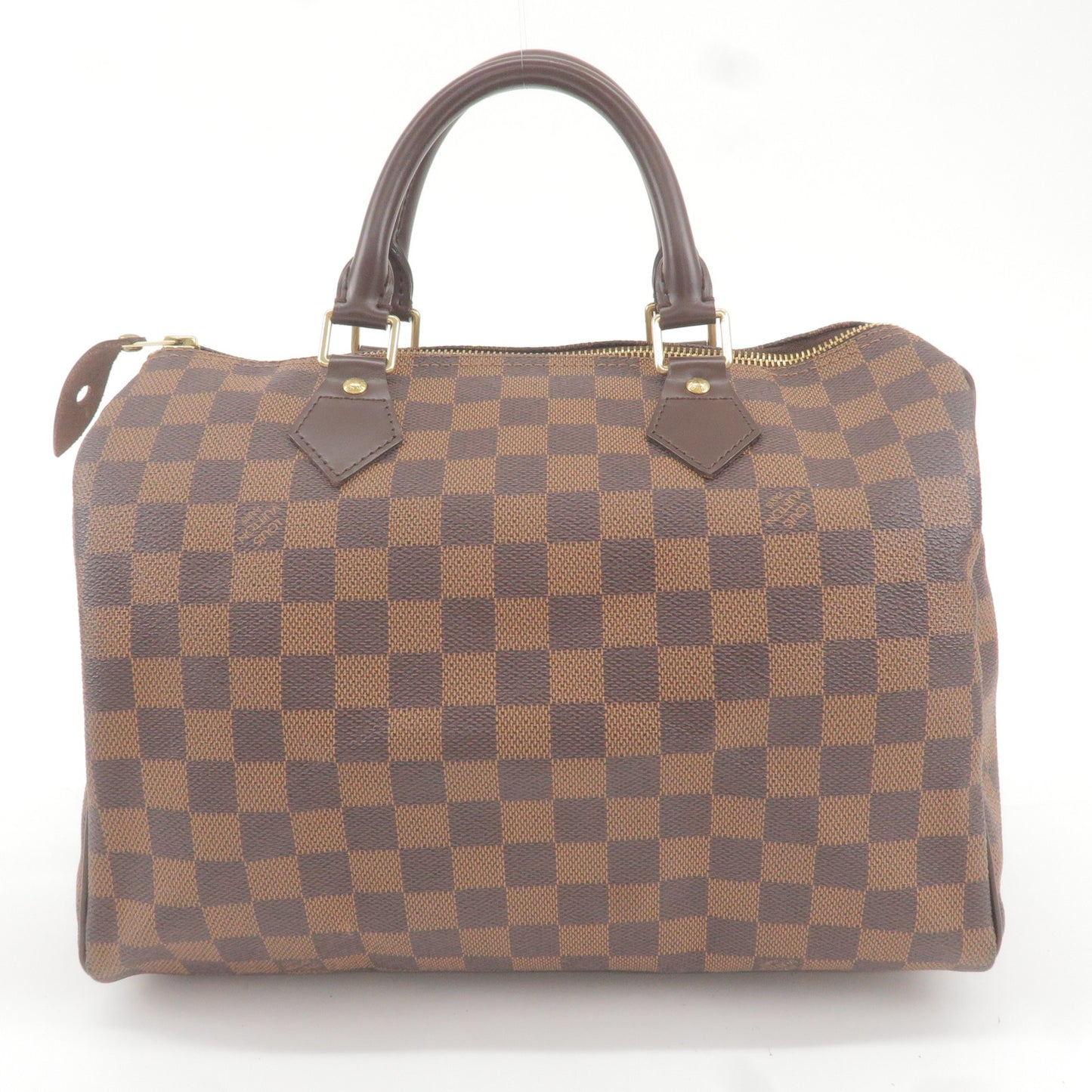 PRE- OWNED LOUIS VUITTON DAMIER EBENE SPEEDY 30 HANDBAG