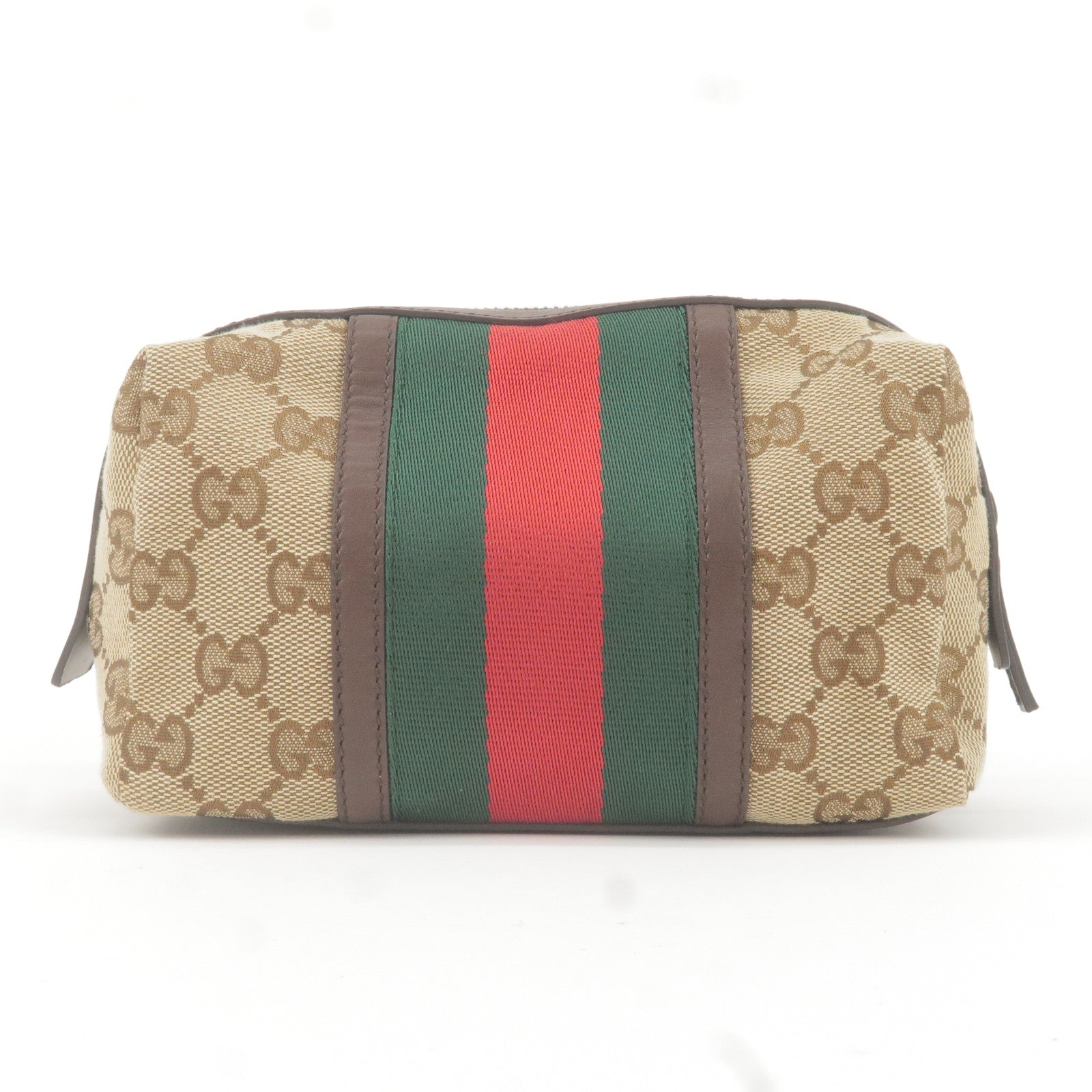 Gucci Beige/Pink GG Supreme Canvas and Leather Strawberry Print