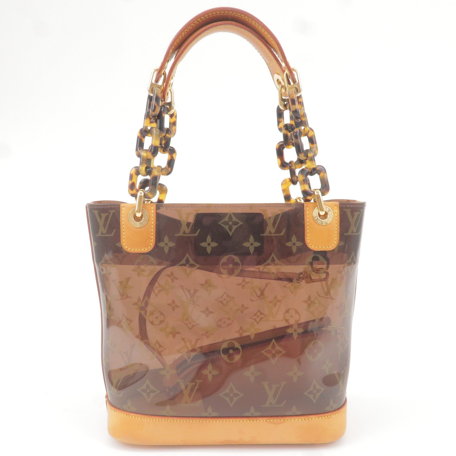 LOUIS VUITTON SACS A MAIN ambre toile vinyl monogram cabas