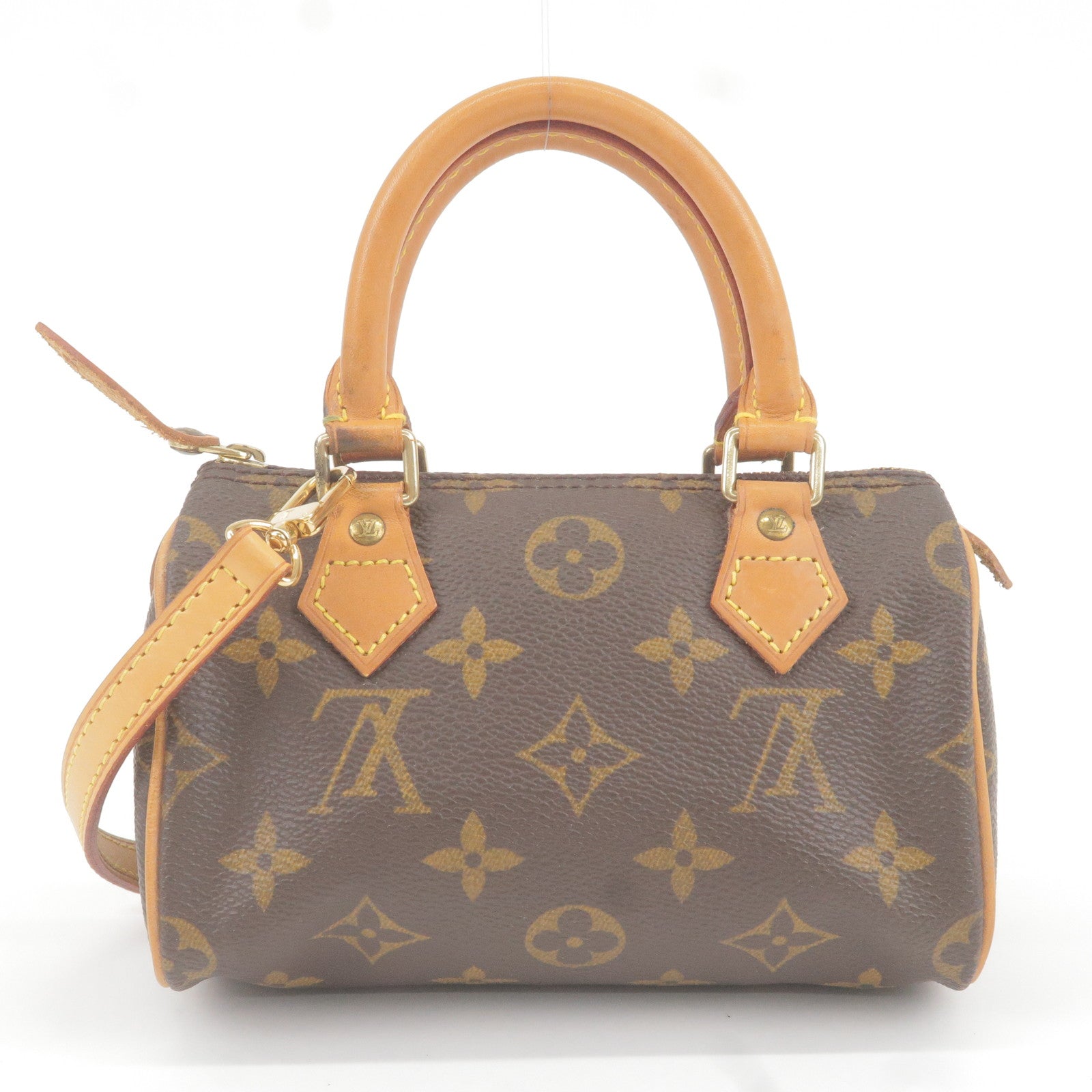 LOUIS VUITTON M41534 Monogram Mini Speedy Pouch old model Hand Bag