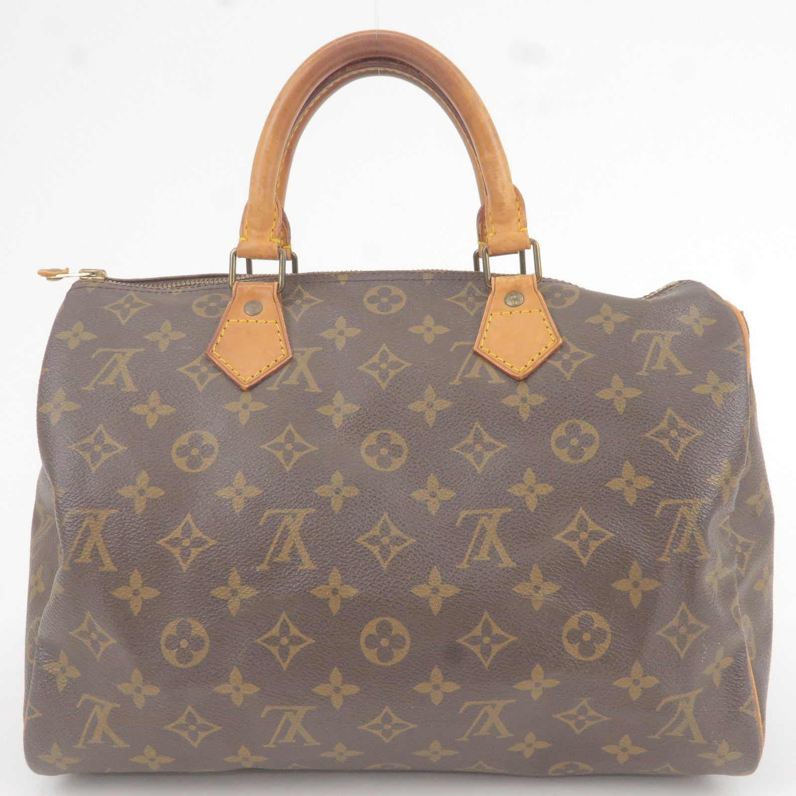 LOUIS VUITTON Odeon MM Damier Ebene Tote Bag Black/Brown