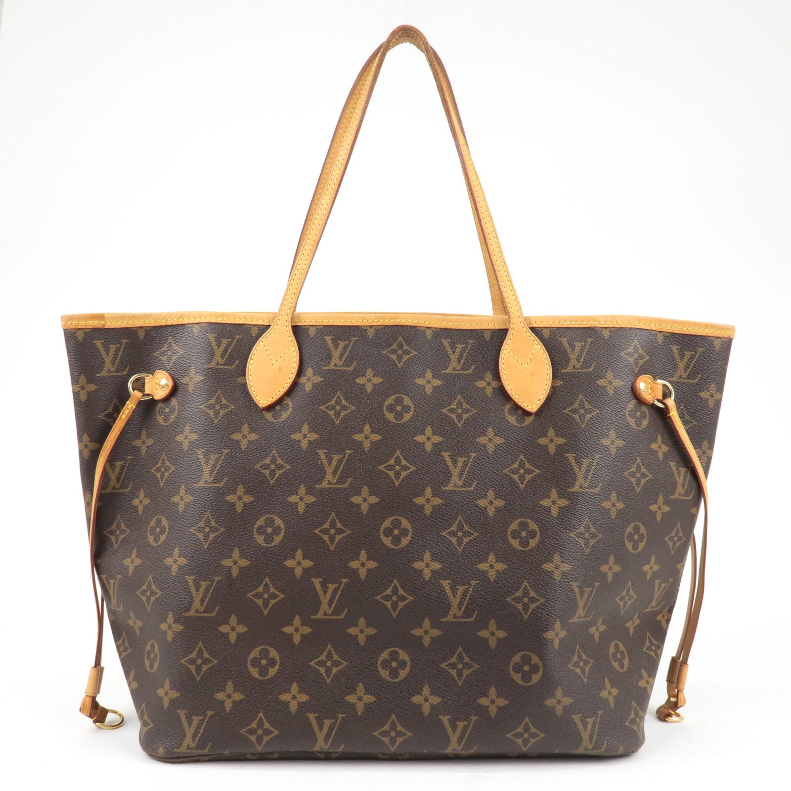 LV NeverFull Embossed Leather Tote Bag Top Grade Quality