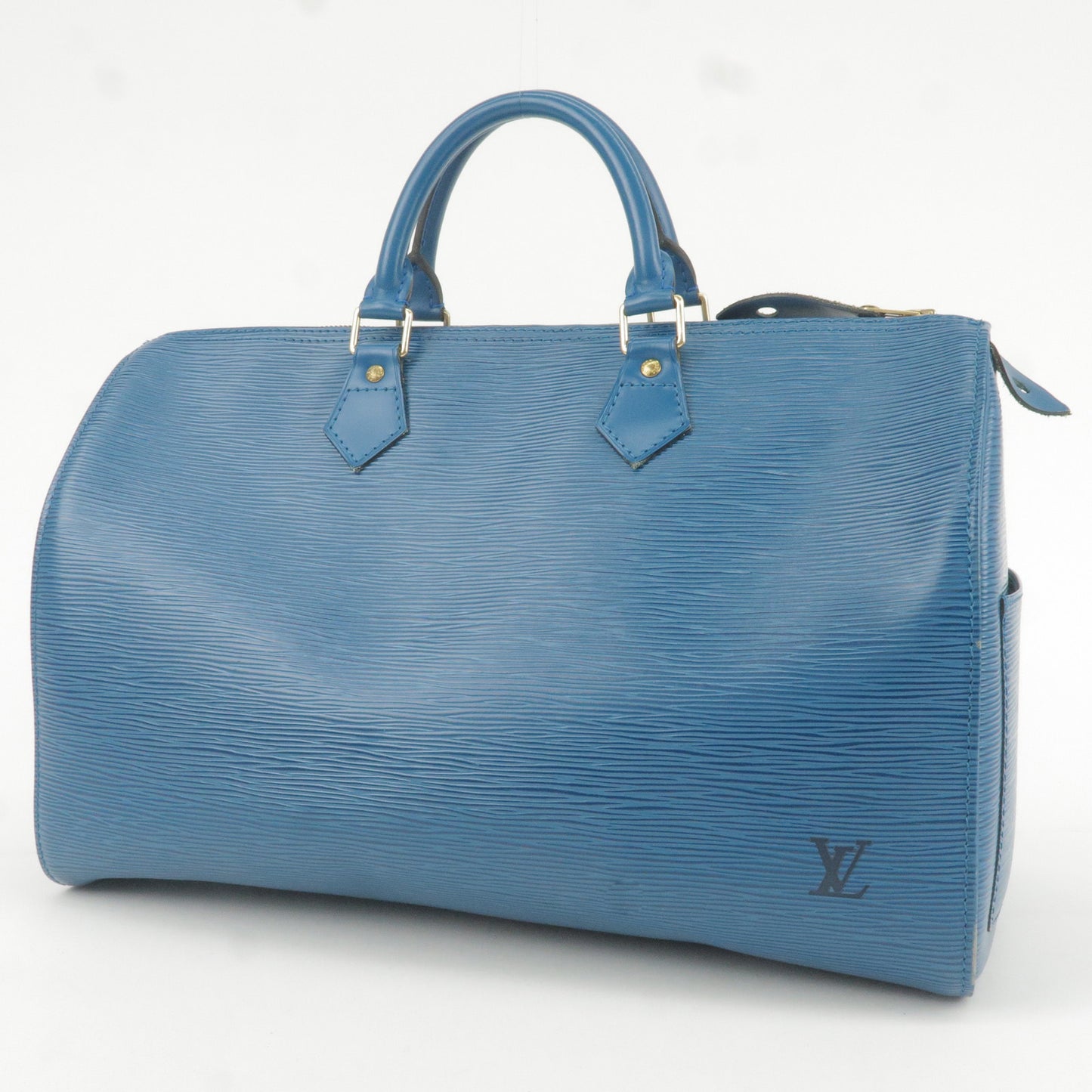 LOUIS VUITTON Handbag M42995 Speedy 35 Epi Leather blue Women Used