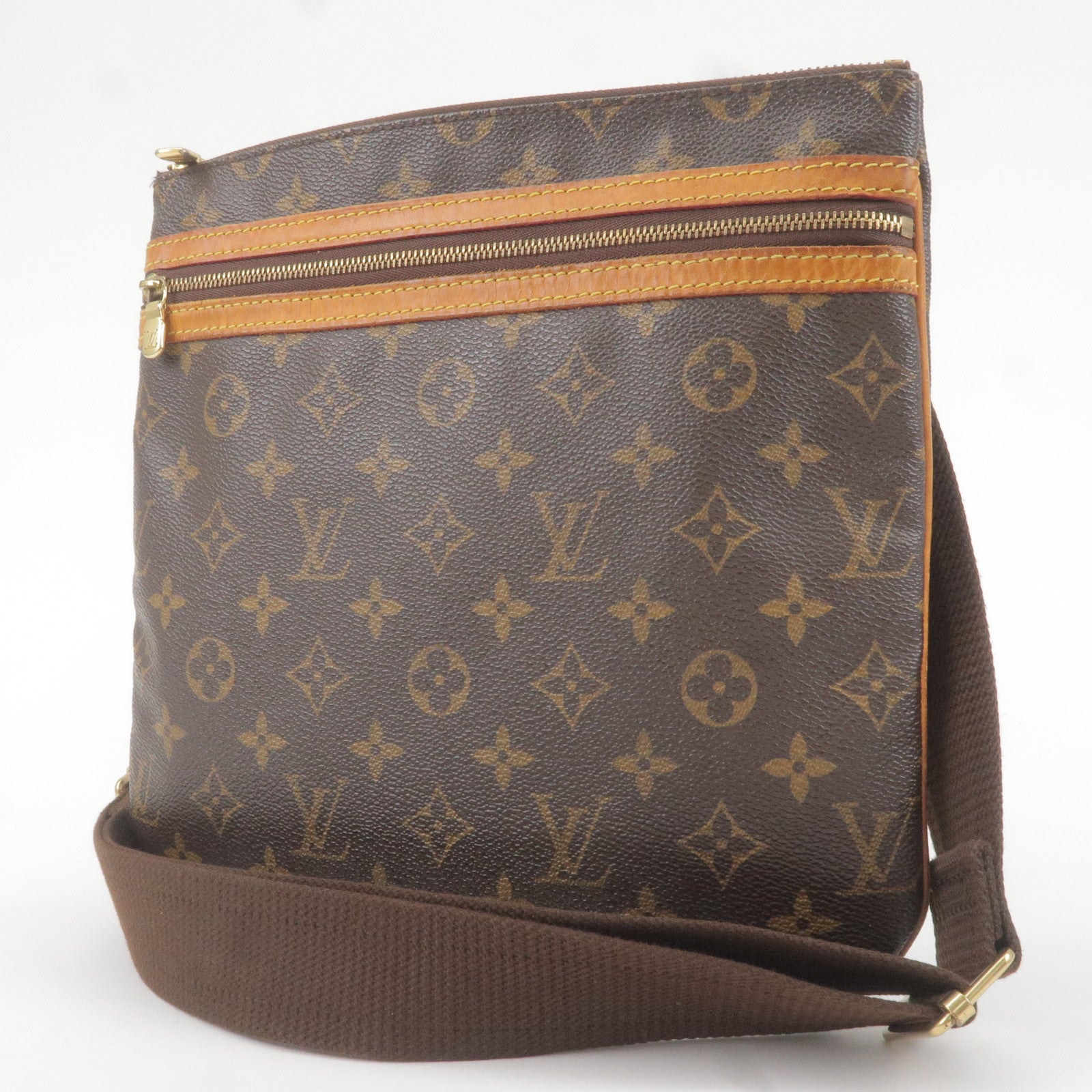 Shoulder - Bosphore - Monogram - Louis - Borsa a tracolla Louis Vuitton  Naviglio in tela cerata con motivo a scacchi marrone e pelle marrone -  Vuitton - Pochette - Bag - M40044 – dct - ep_vintage luxury Store