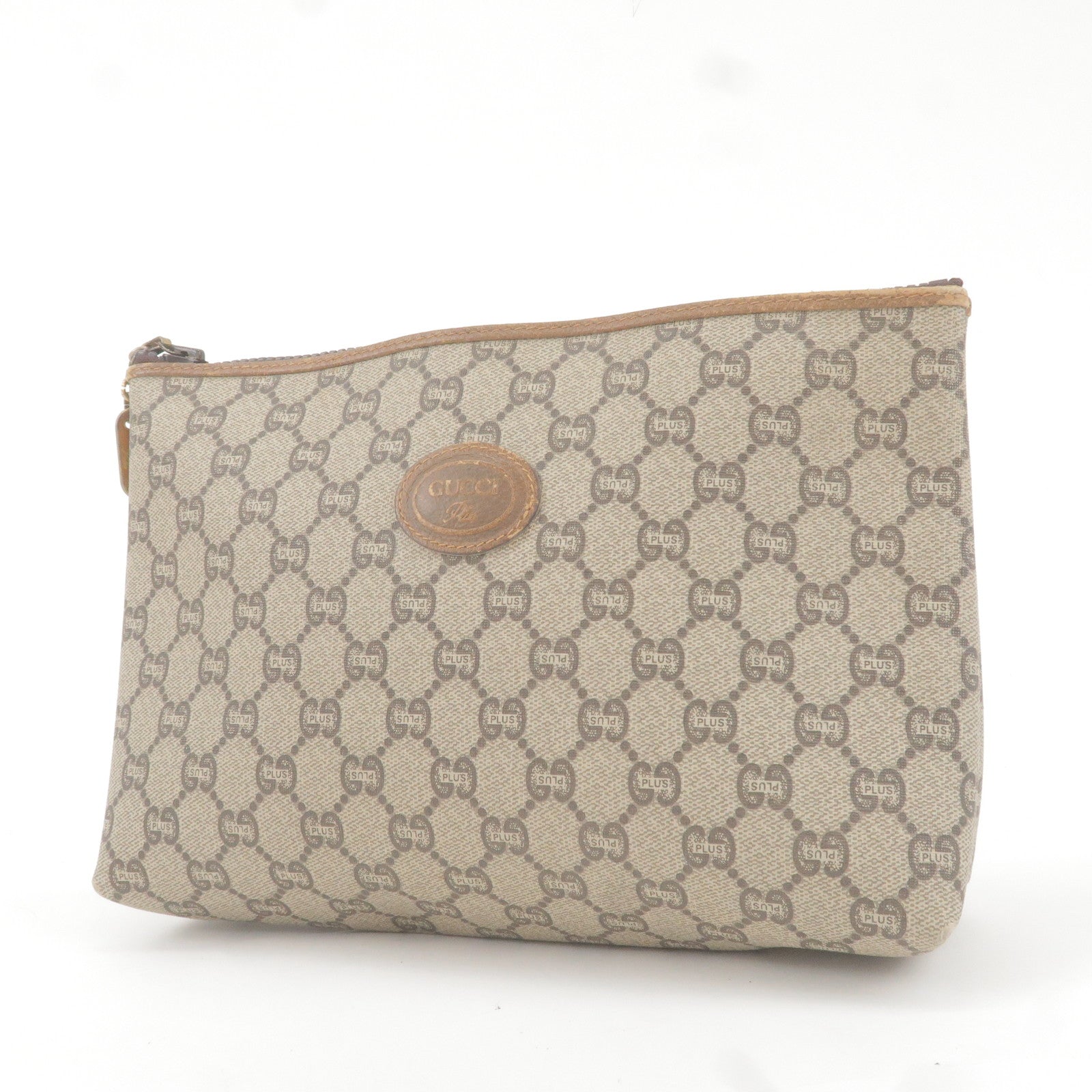 Gucci - Brown – dct - Pouch - GUCCI - Bag - Clutch - Beige - Plus