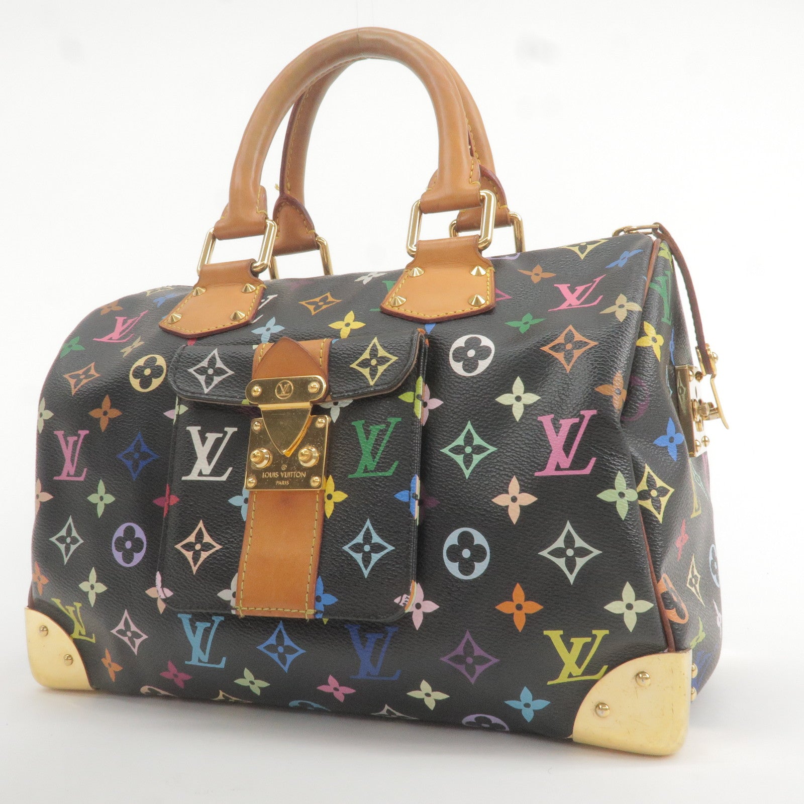 Speedy - ep_vintage luxury Store - Bag - Vuitton - Hand - LOUIS VUITTON  Very Tote MM Monogram Cuir Plume Shoulder Bag Noir Black - Color - Multi -  Monogram - 30 - Louis - M92642 – dct