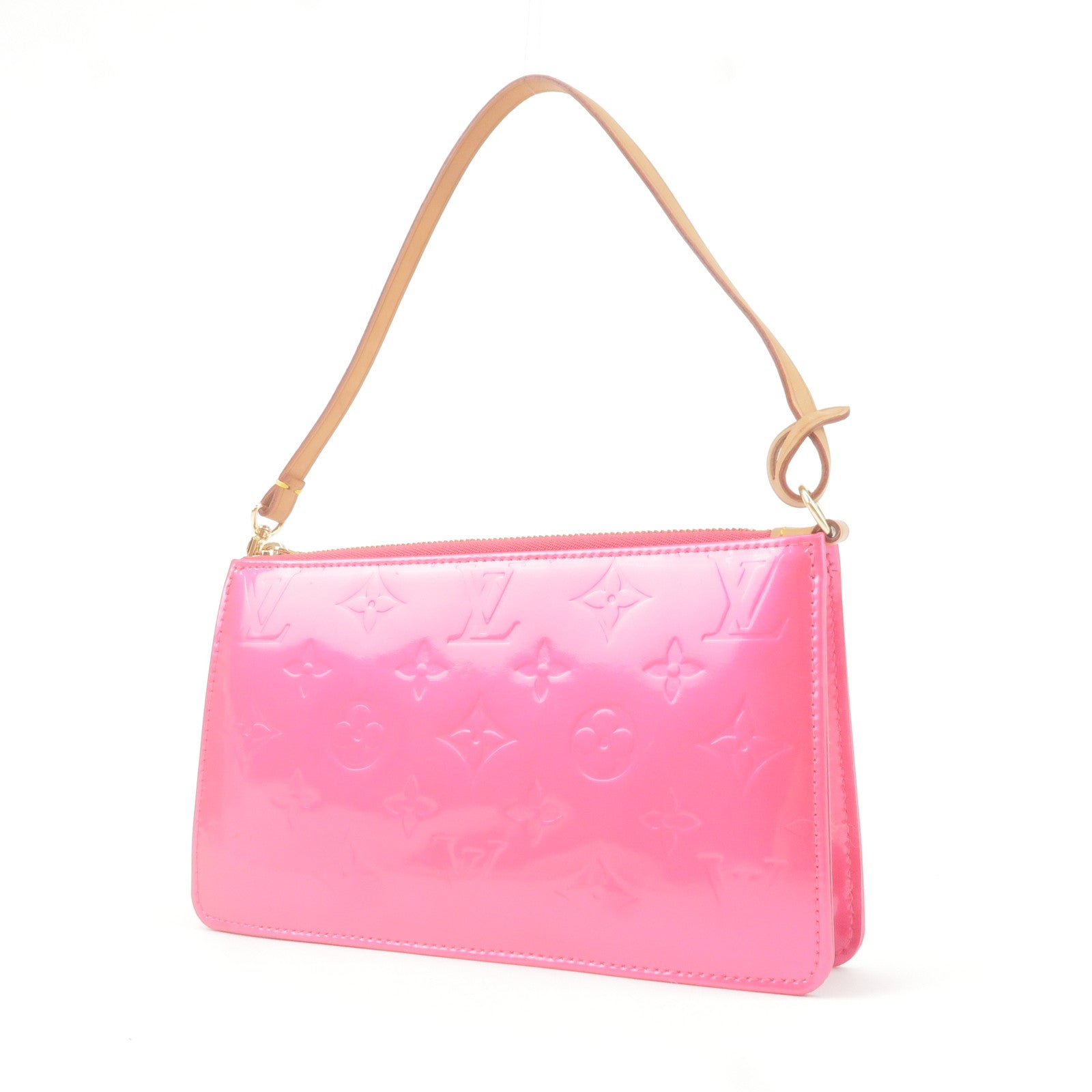 Pocket organizer leather small bag Louis Vuitton Pink in Leather