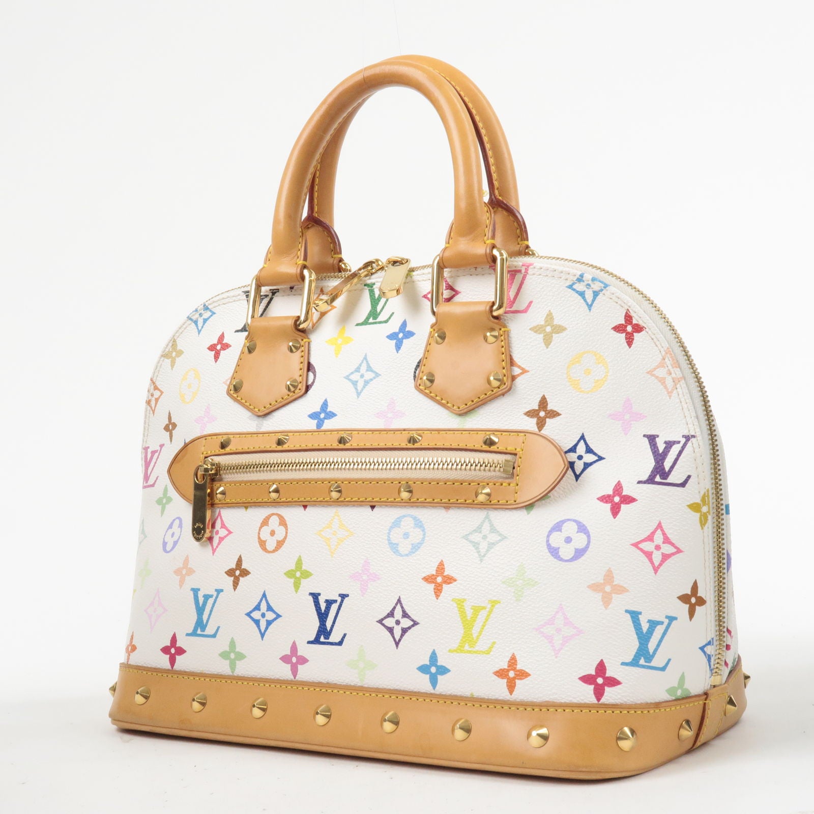 Louis Vuitton White Multicolor Alma