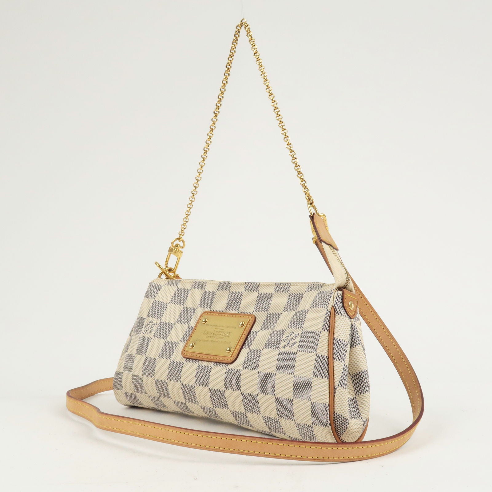 Damier - Eva - Azur - Louis Vuitton LV Trainer FW20 - Louis - ep_vintage  luxury Store - Pouch - Vuitton - 2Way - Chain - Bag - N55214 – dct