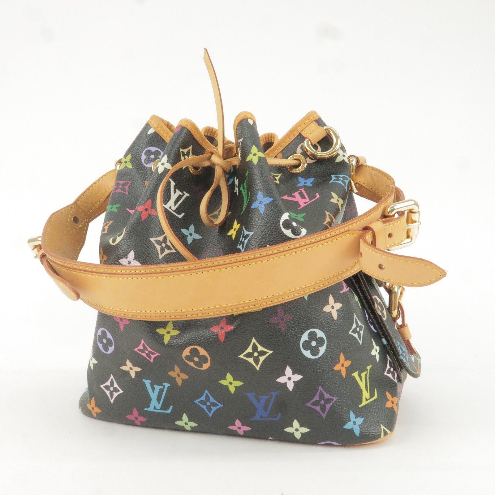 Louis Vuitton Monogram Multicolore Petit Noe - Black Bucket Bags