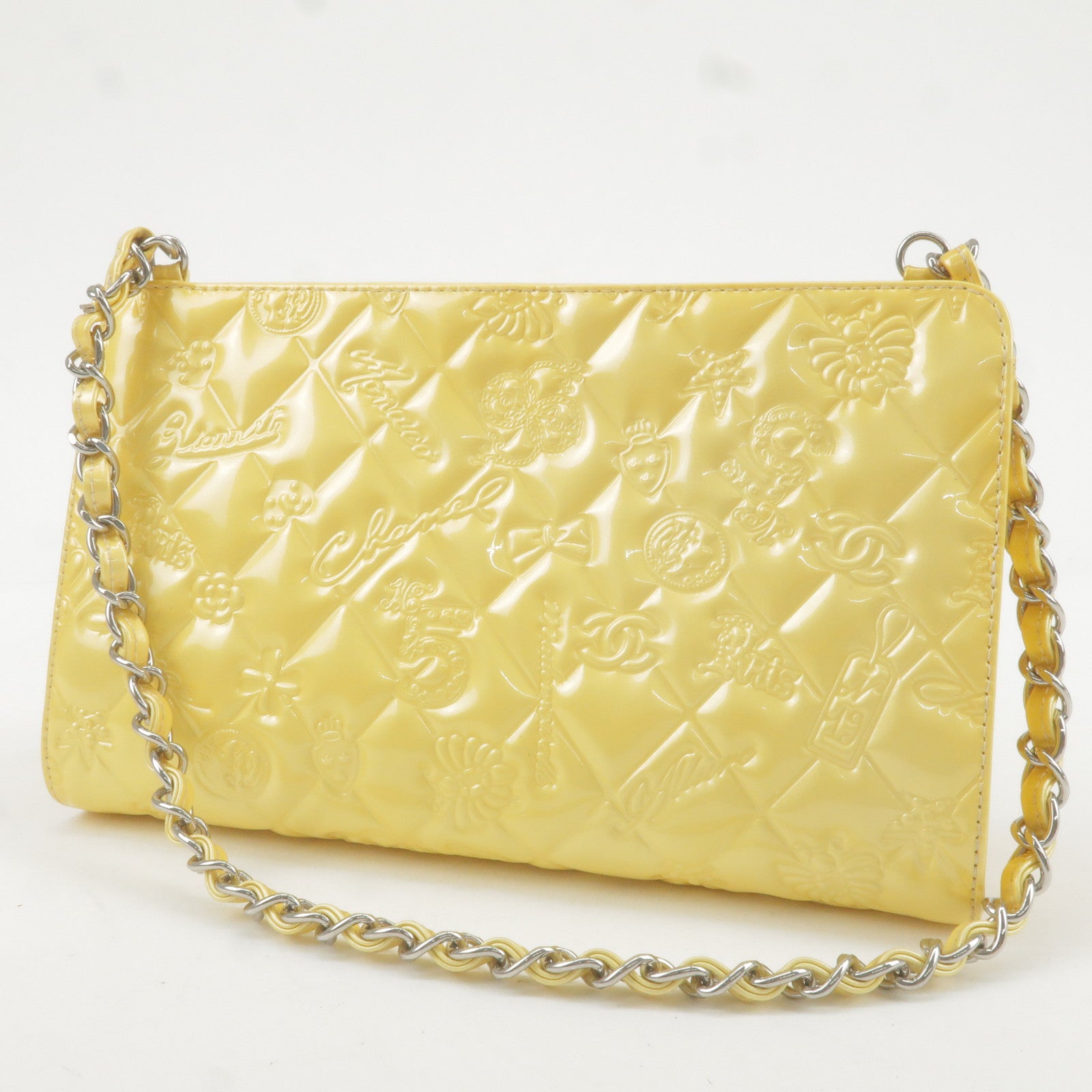 Chain - Shoulder - Yellow - ep_vintage luxury Store - Chanel le teint ultra  teint perfection haute tenue spf 15 тональный крем - Bag - Enamel - Line -  CHANEL - Icon - A37156 – dct
