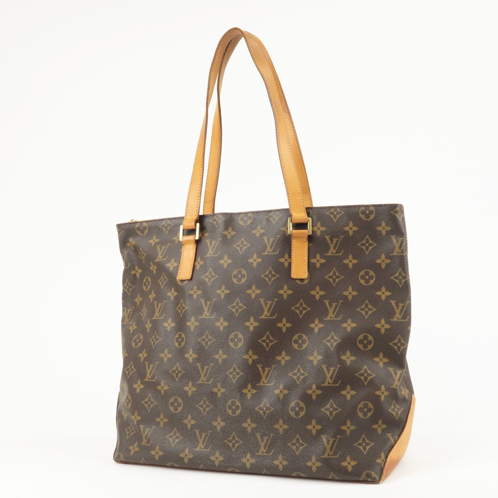 Louis Vuitton // 2006 Brown Monogram Canvas Cabas Mezzo Tote Bag