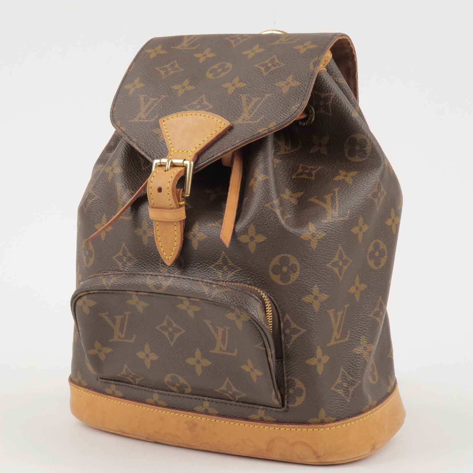 Louis Vuitton Montsouris MM M51136 Monogram Canvas Backpack Brown