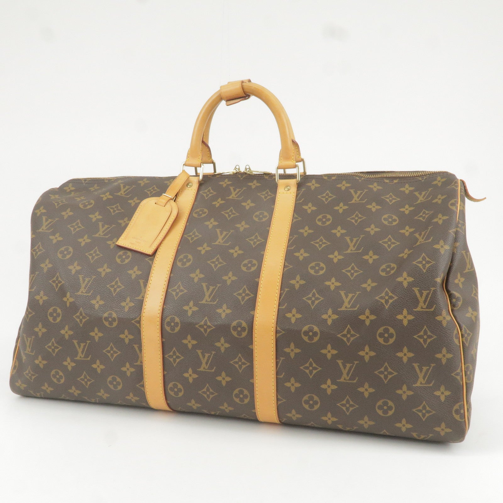 Louis Vuitton Monogram Macassar Mens Boston Bags 2023-24FW, Brown