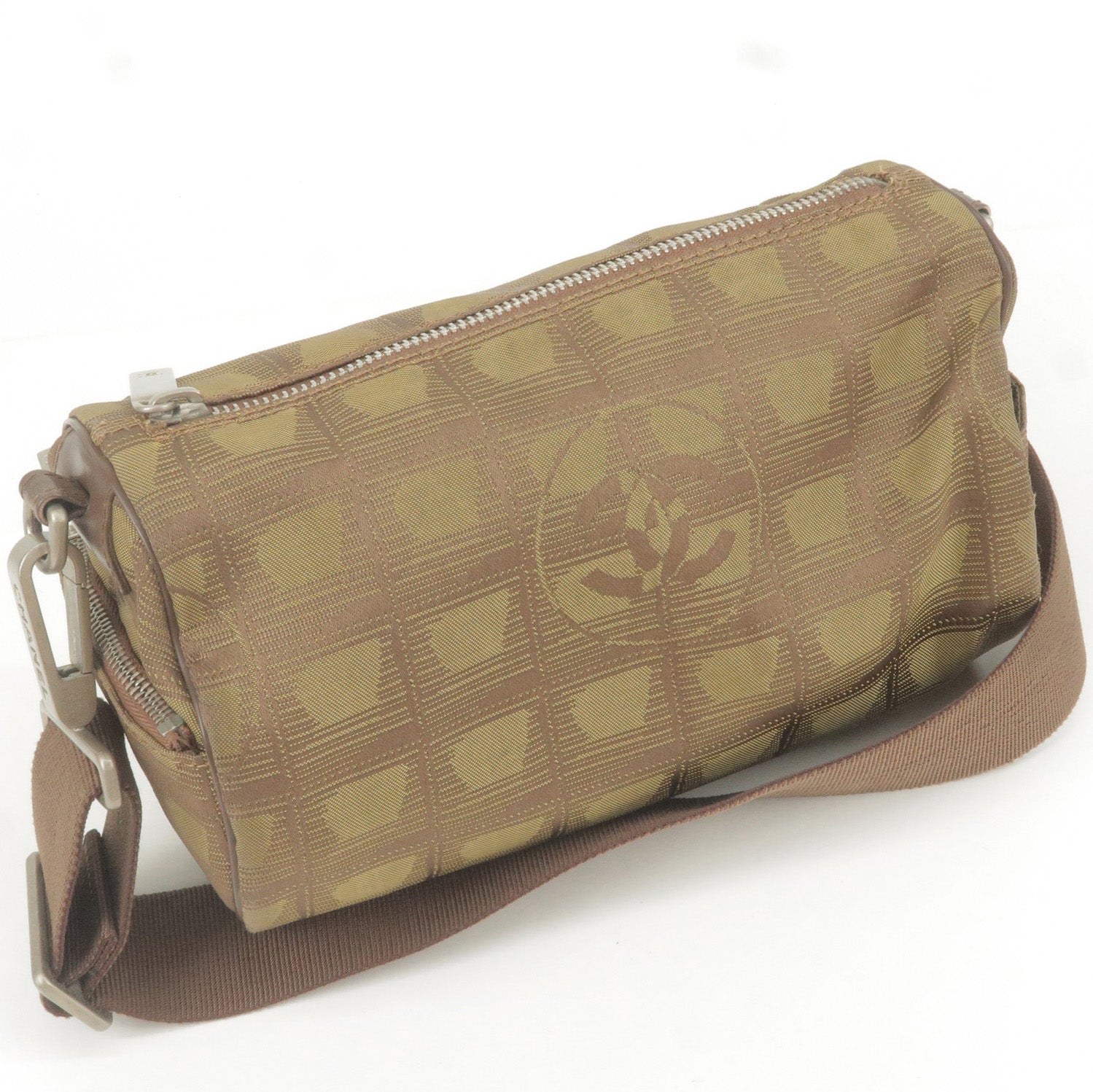 Line - Travel - Roll - Leather - Khaki – dct - Bag - Mini - Nylon