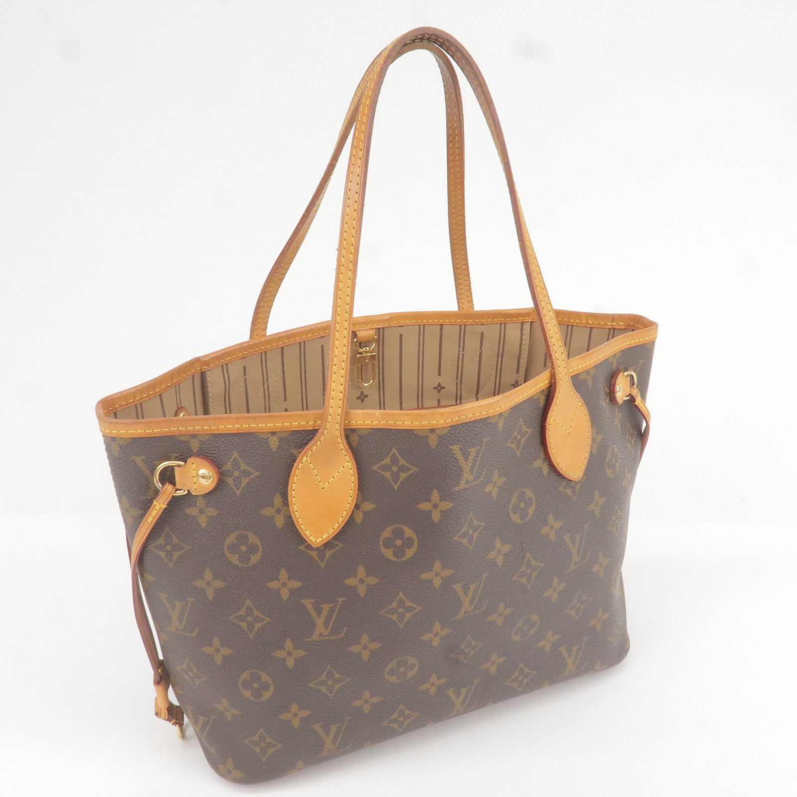 LOUIS VUITTON Neverfull MM Tahitienne Damier Azur Shoulder Bag Pink