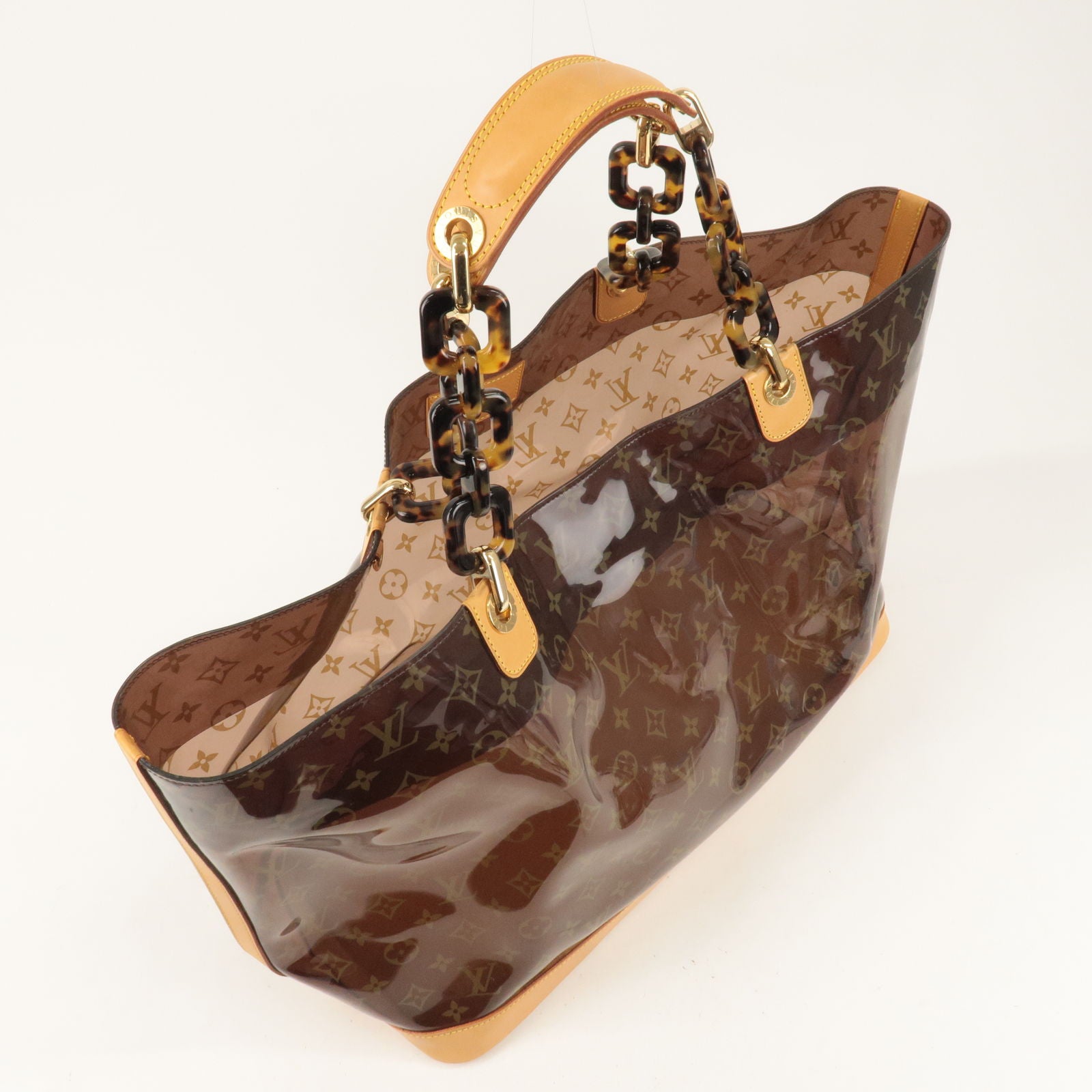  Louis Vuitton, Pre-Loved Monogram Ambre Vinyl Cabas MM, Brown :  Luxury Stores