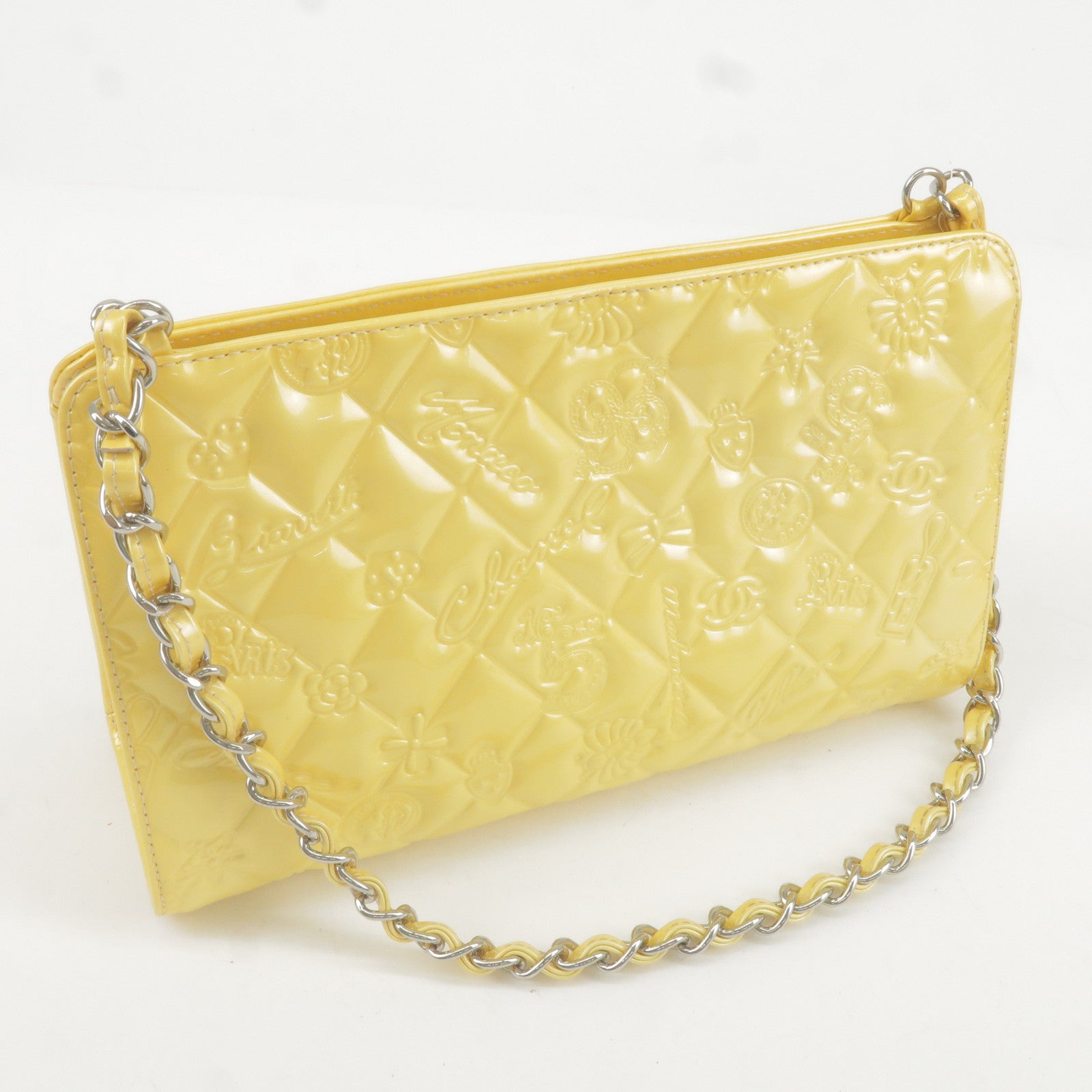 Chain - Shoulder - Yellow - ep_vintage luxury Store - Chanel le teint ultra  teint perfection haute tenue spf 15 тональный крем - Bag - Enamel - Line -  CHANEL - Icon - A37156 – dct