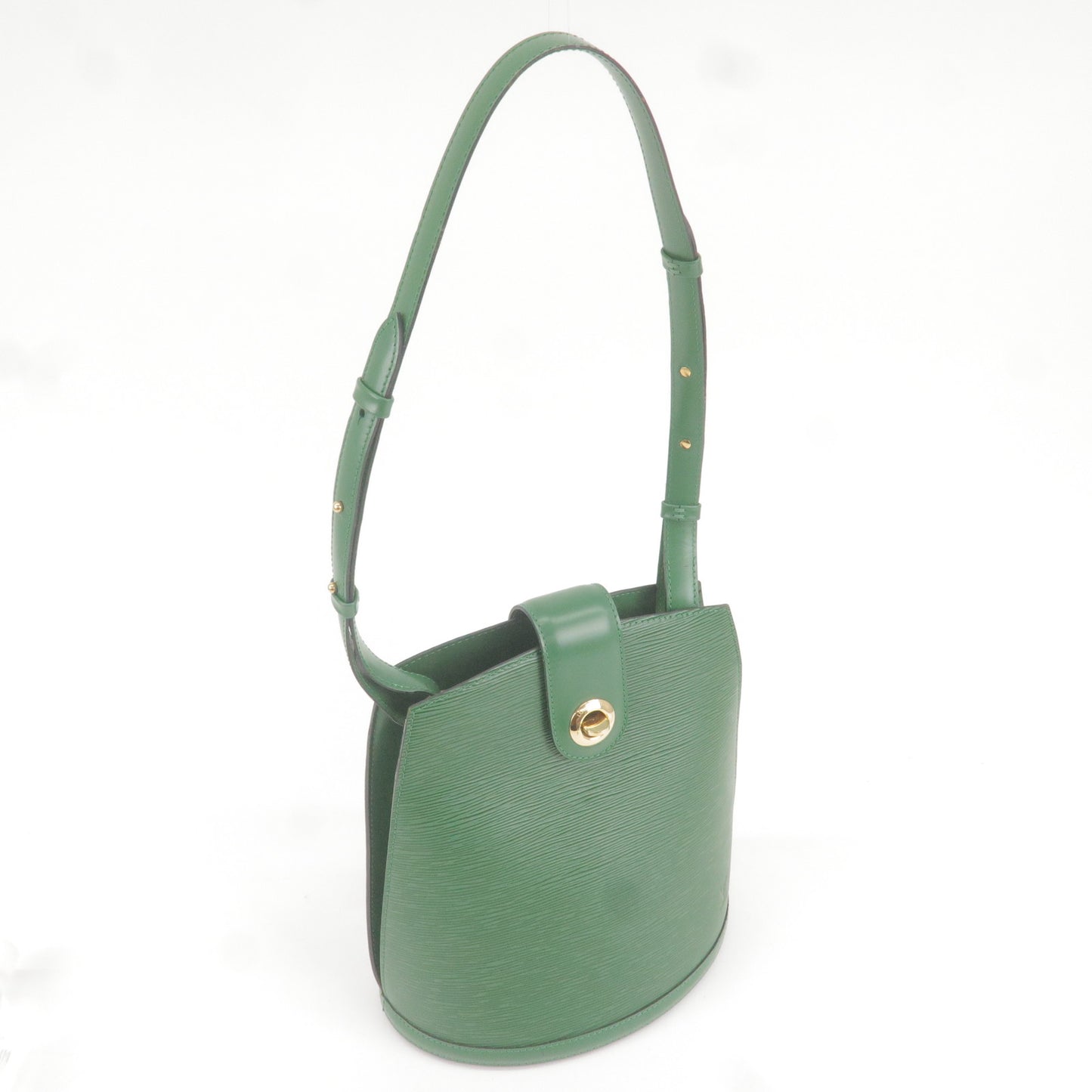 Authentic Louis Vuitton Epi Cluny Shoulder Bag Borneo Green M52254