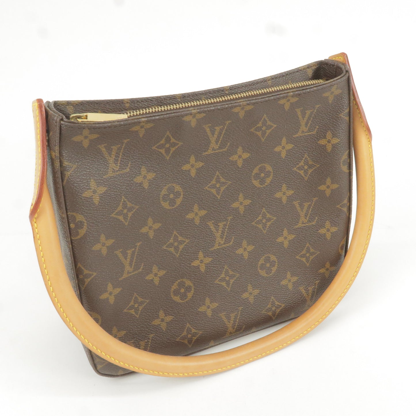 Authentic LOUIS VUITTON Monogram Looping MM Shoulder Bag M51146 LV