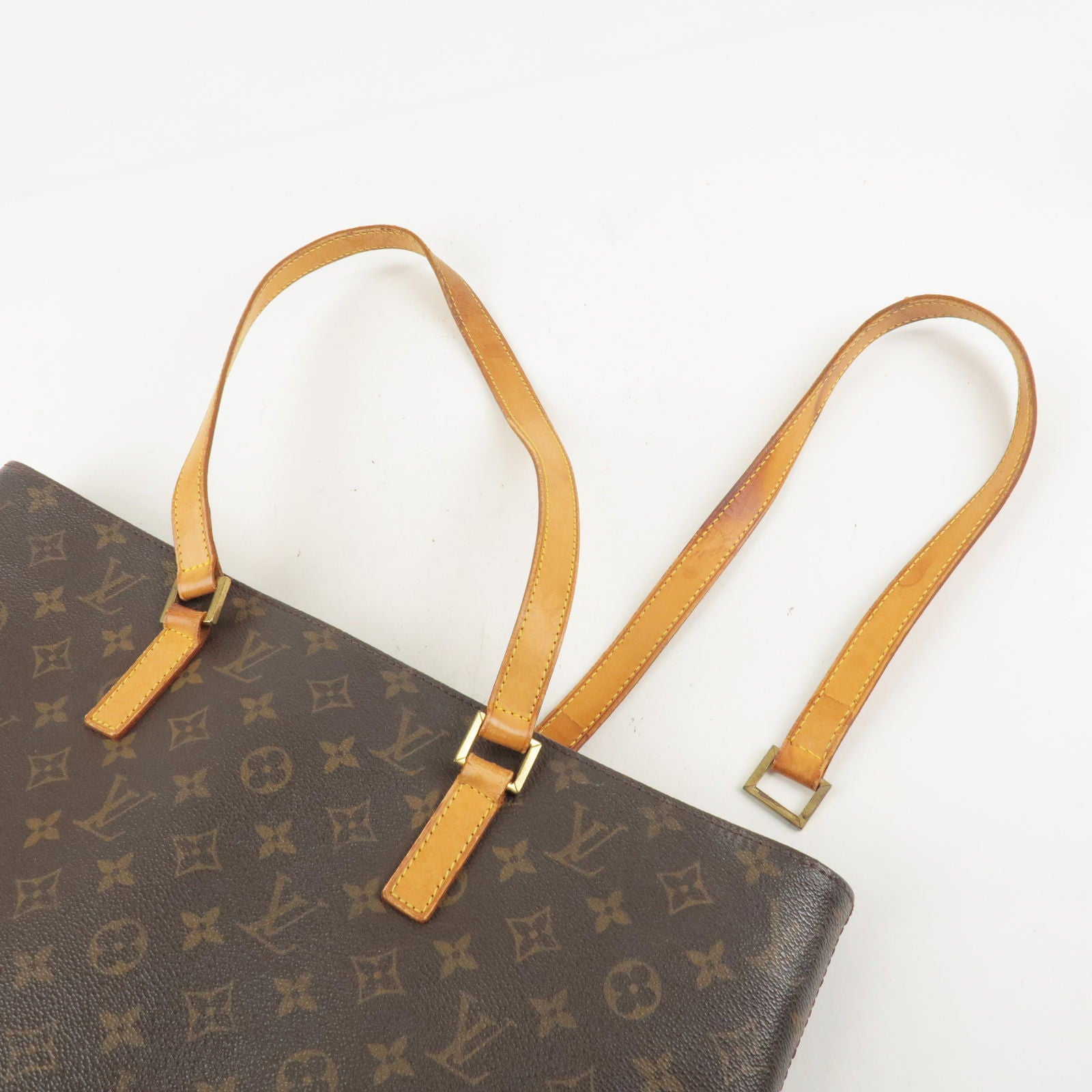 Louis Vuitton Lockit MM Monogram Tote Bag Brown