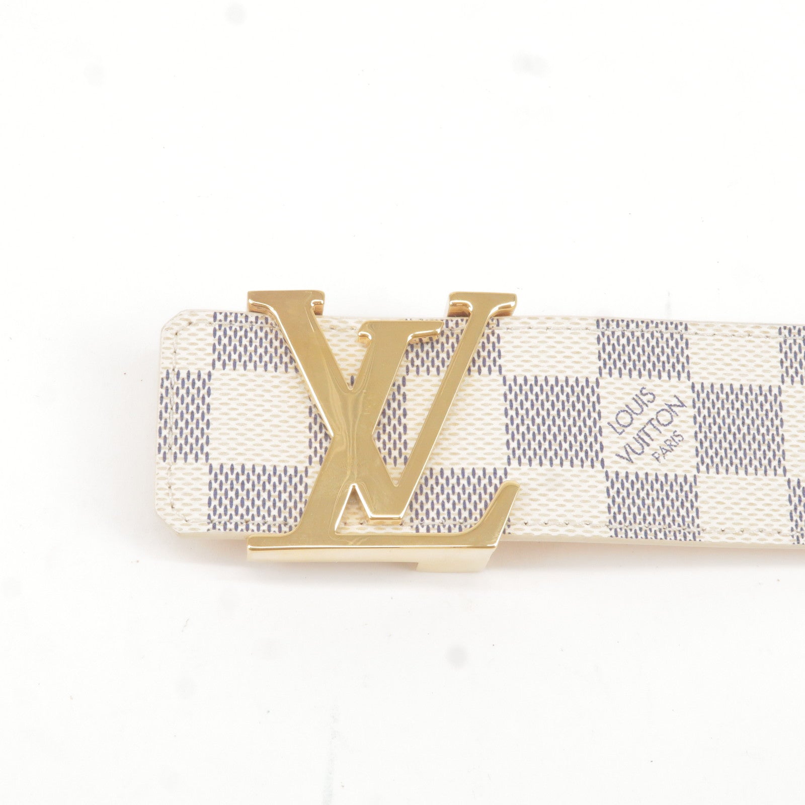 LOUIS VUITTON M9608 Monogram Sun Tulle LV Logo Belt Men Size 95 38