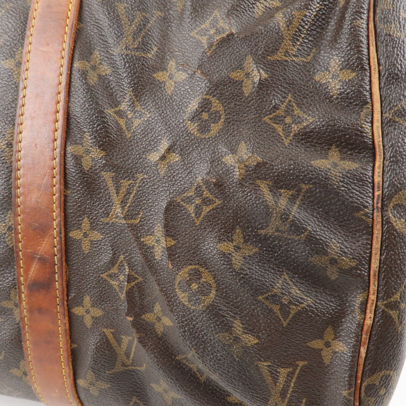 Sac à main Louis Vuitton Hudson en toile monogram marron et cuir naturel -  Monogram - ep_vintage luxury Store - Souple - M41624 – dct - Vuitton - 45 -  Sac - Louis - Boston - Bag