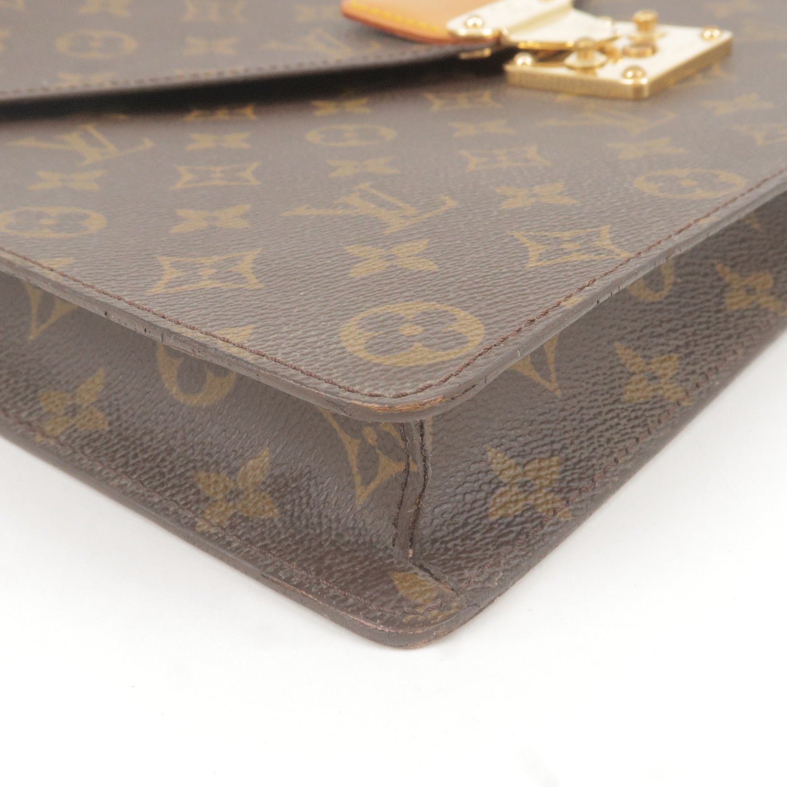 Vintage Louis Vuitton monogram envelope style document portfolio