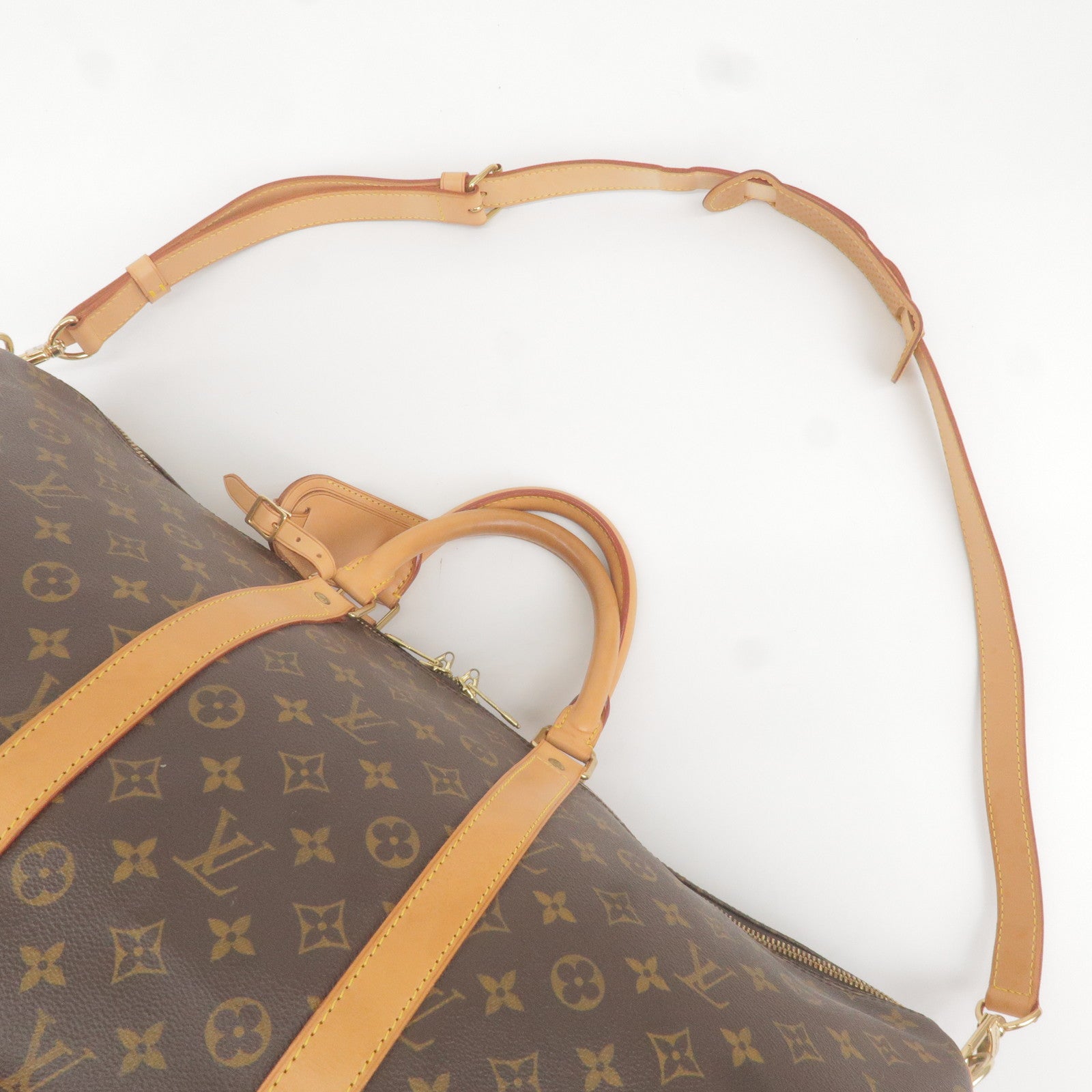 Original Louis Vuitton Keepall 50 Shoulder Strap Monogram Brown Virgil Abloh