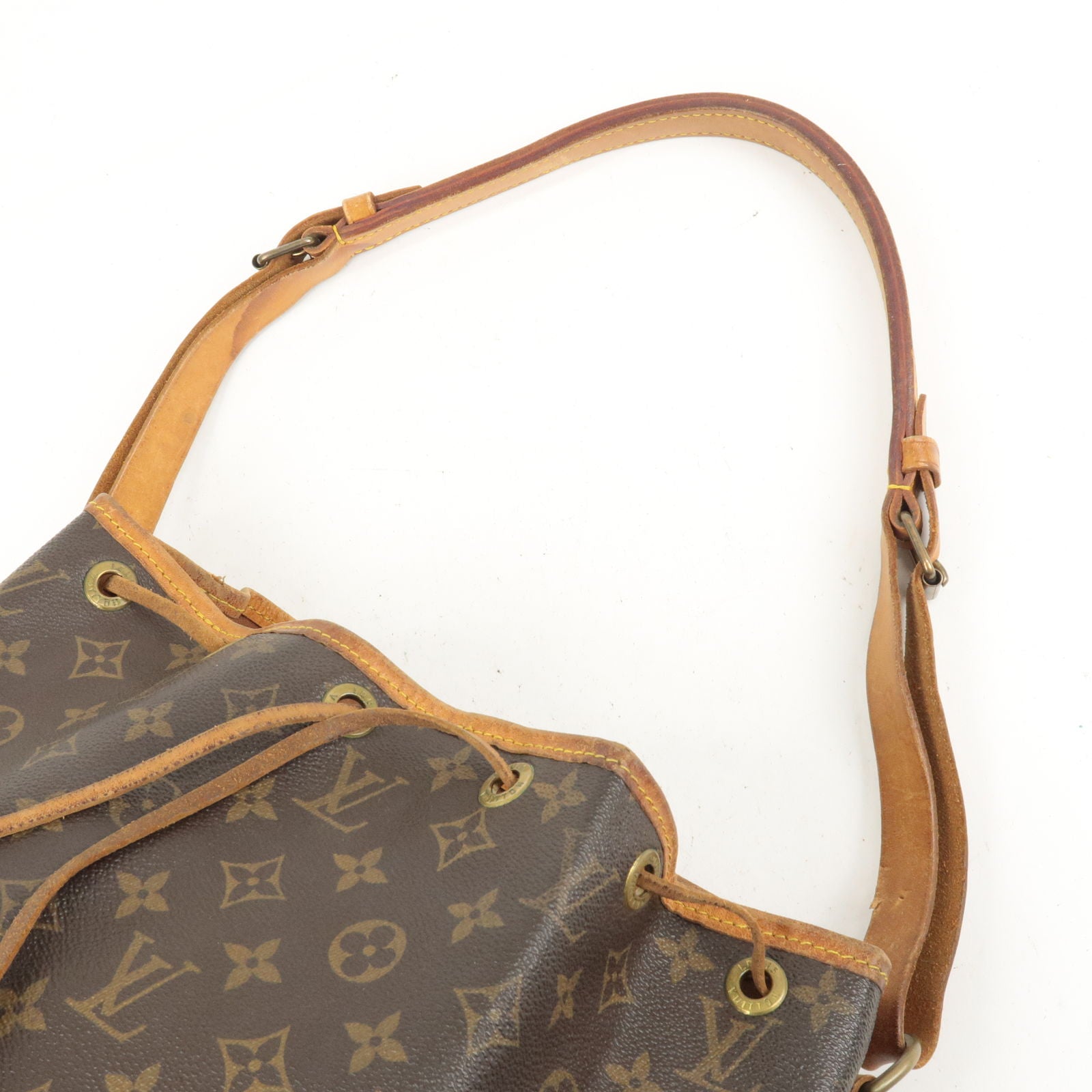 Shop for Louis Vuitton Monogram Canvas Leather Noe GM Drawstring