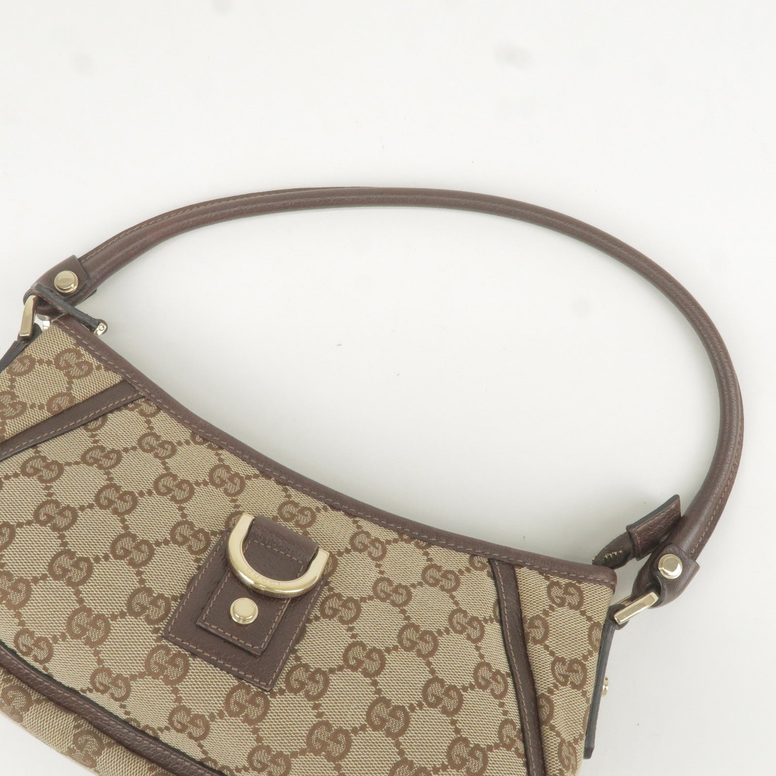 Gucci Beige/Brown GG Canvas Small Abbey Shoulder Bag