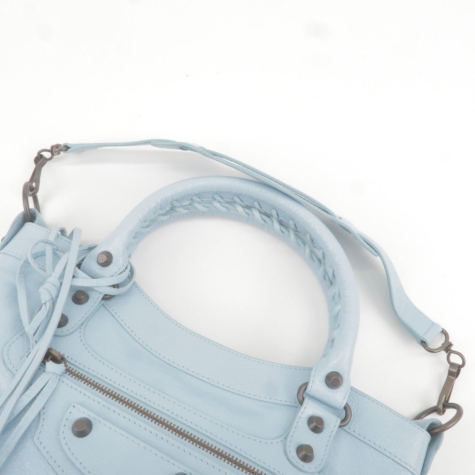Hip leather crossbody bag Balenciaga Blue in Leather  25527701