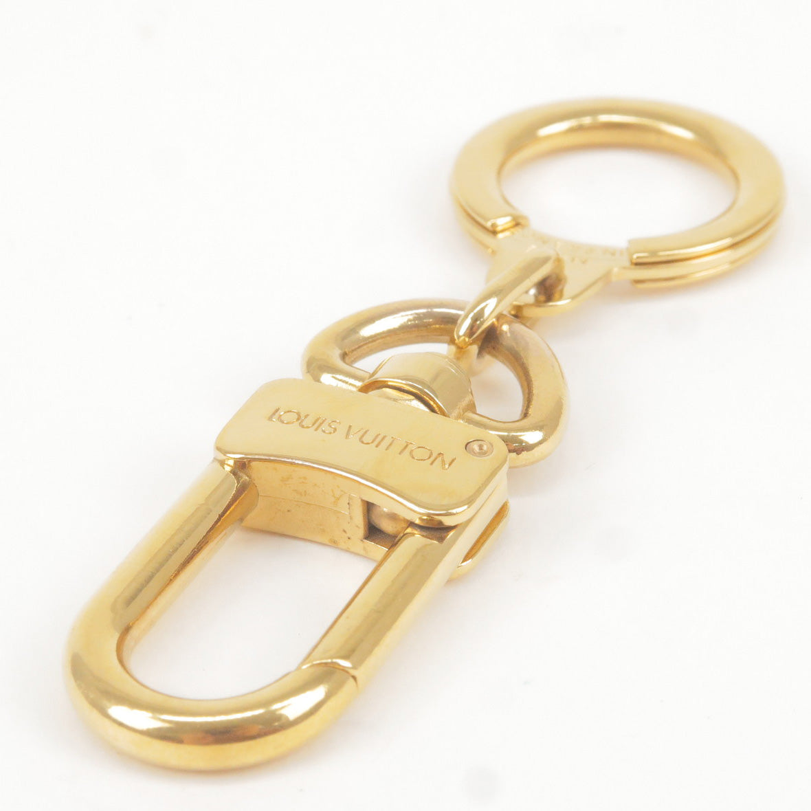 Authentic-Louis-Vuitton-Chenne-Ano-Cles-Key-Chain-Key-Charm-Gold