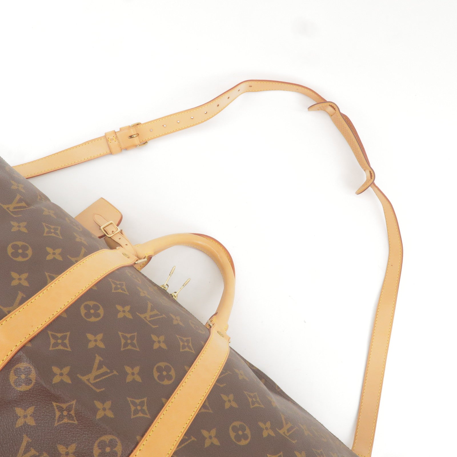 Louis Vuitton Black Monogram Eclipse LV Keychain Poignet Strap Bag