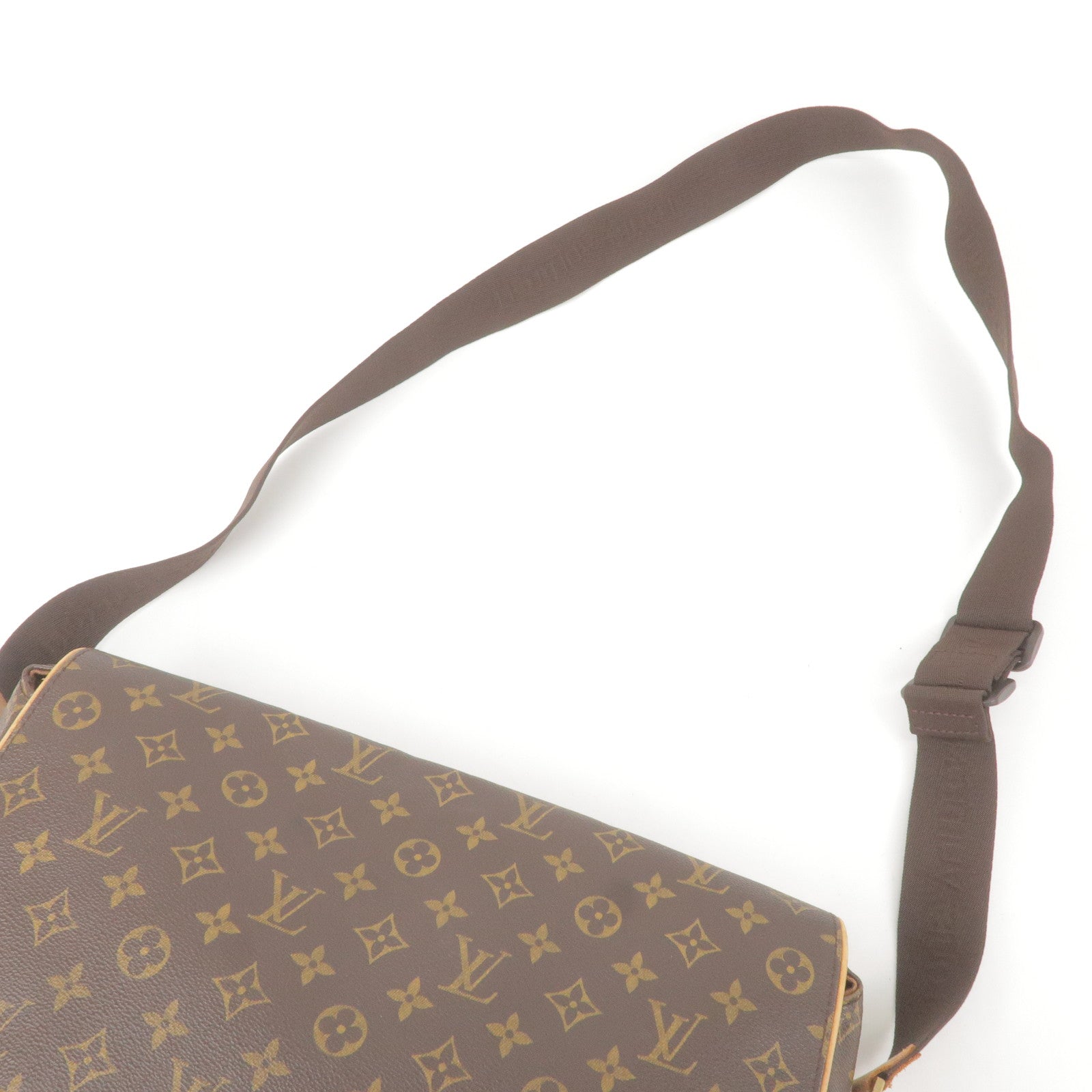 Louis Vuitton Abbesses Brown Canvas Shoulder Bag (Pre-Owned)