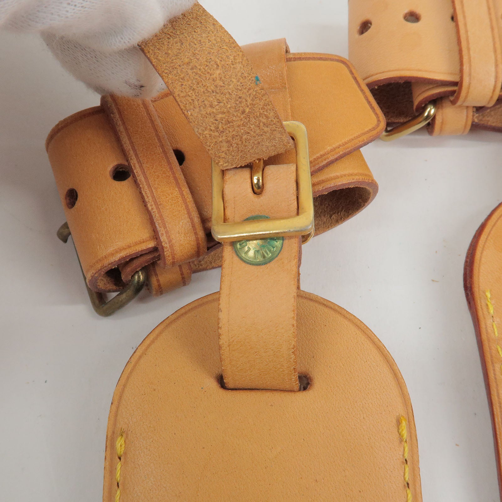 Pre-owned Louis Vuitton Belt In Beige