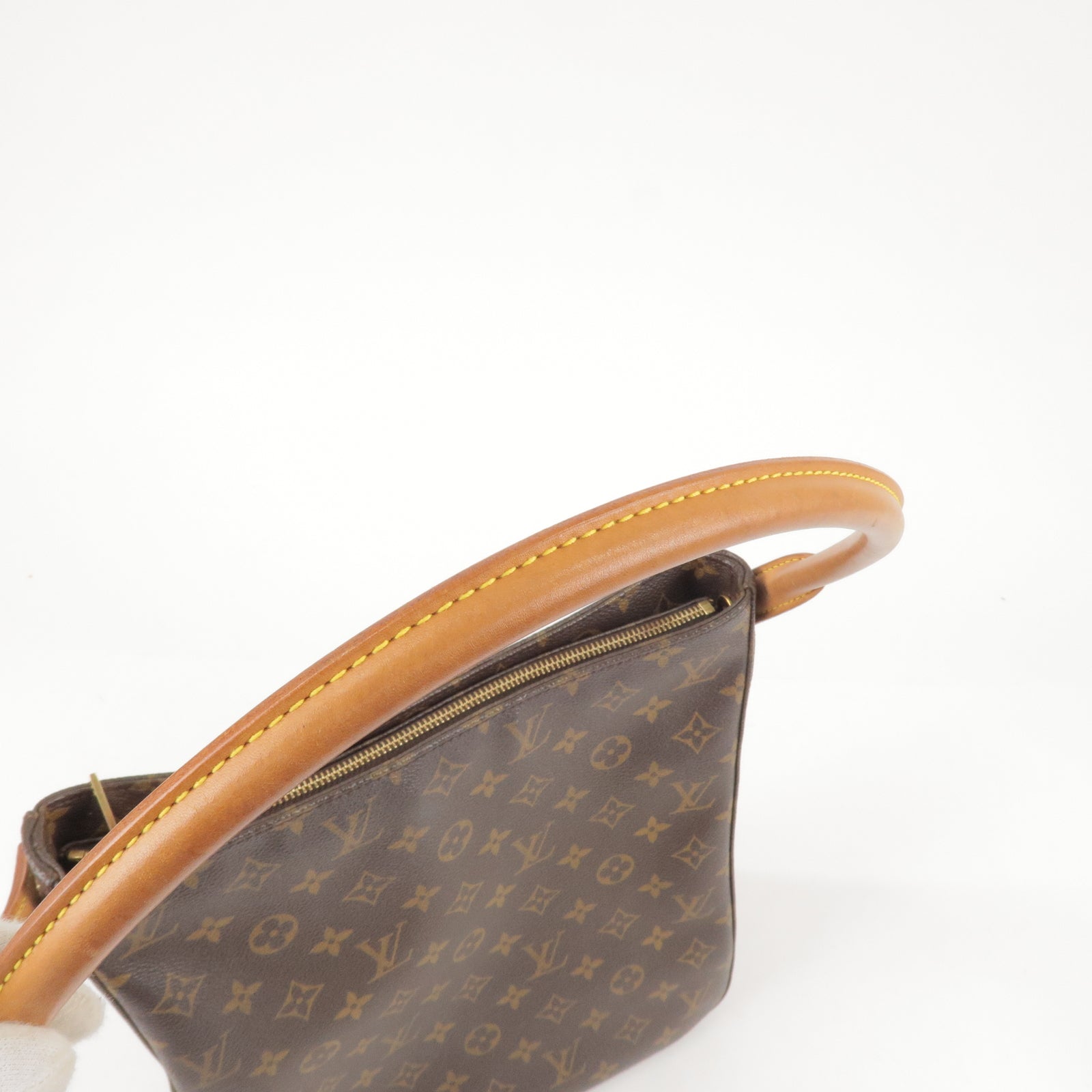 PRE-OWNED LOUIS VUITTON MONOGRAM CANVAS MINI LOOPING HAND/ SHOULDER BAG