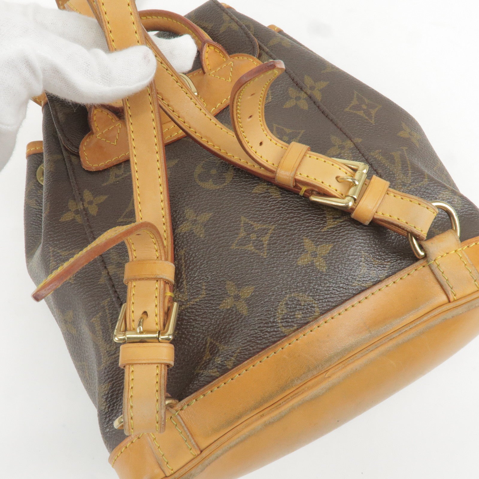 Sac de voyage Louis Vuitton Greenwich en toile damier marron et