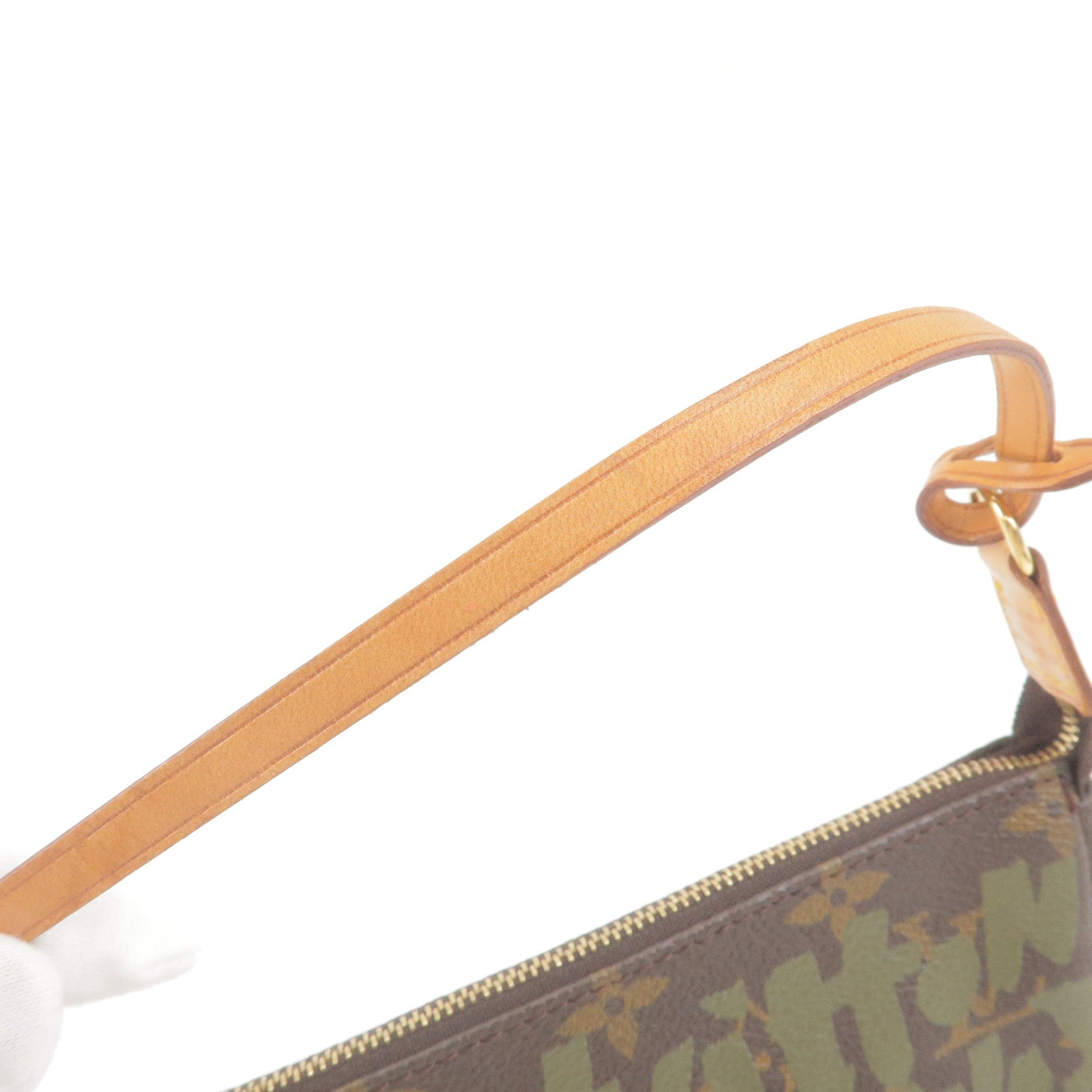 LOUIS VUITTON Monogram Graffiti Pochette Accessories Silver | FASHIONPHILE