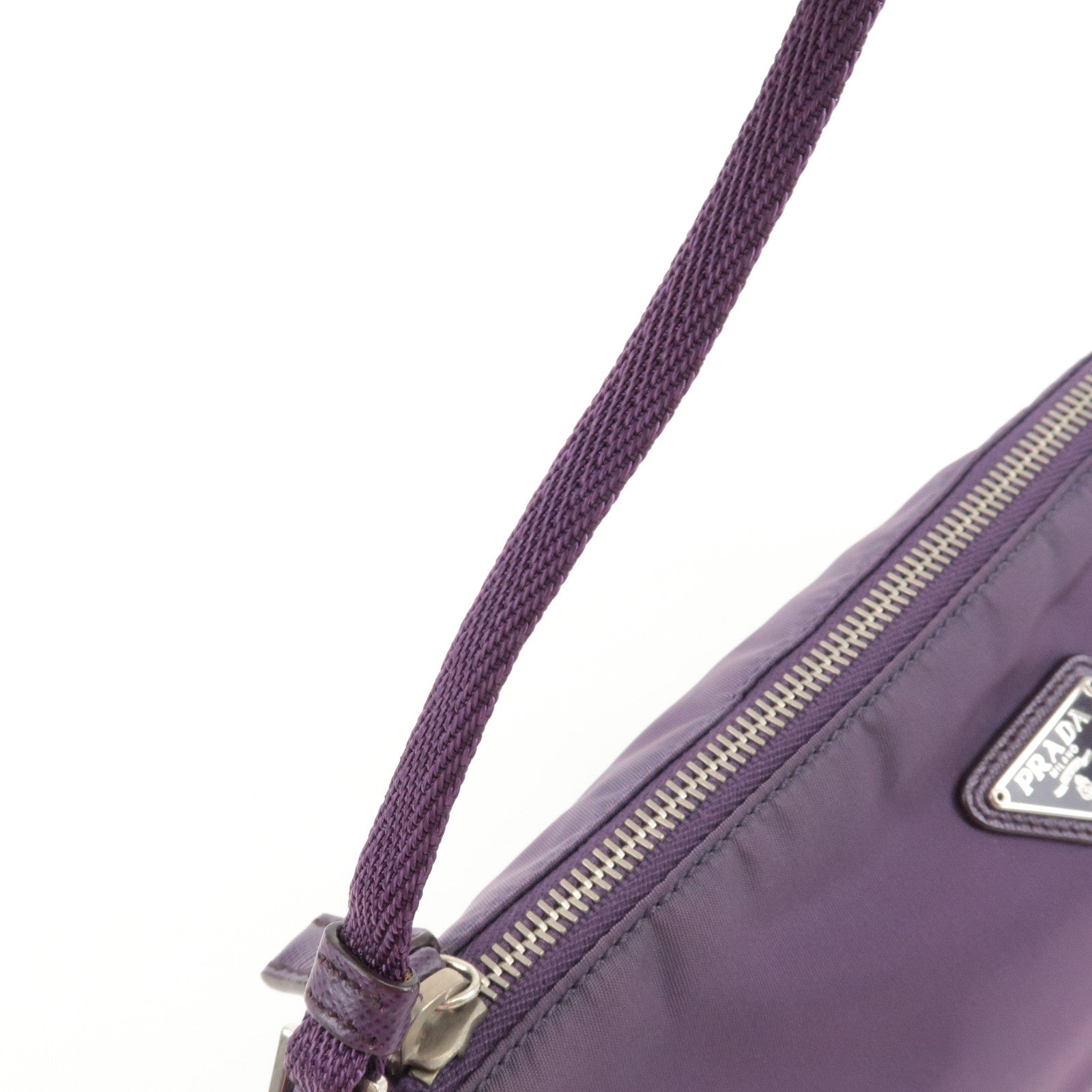 PRADA - Purple - Bag - Prada triangle logo bi-fold wallet - Purse